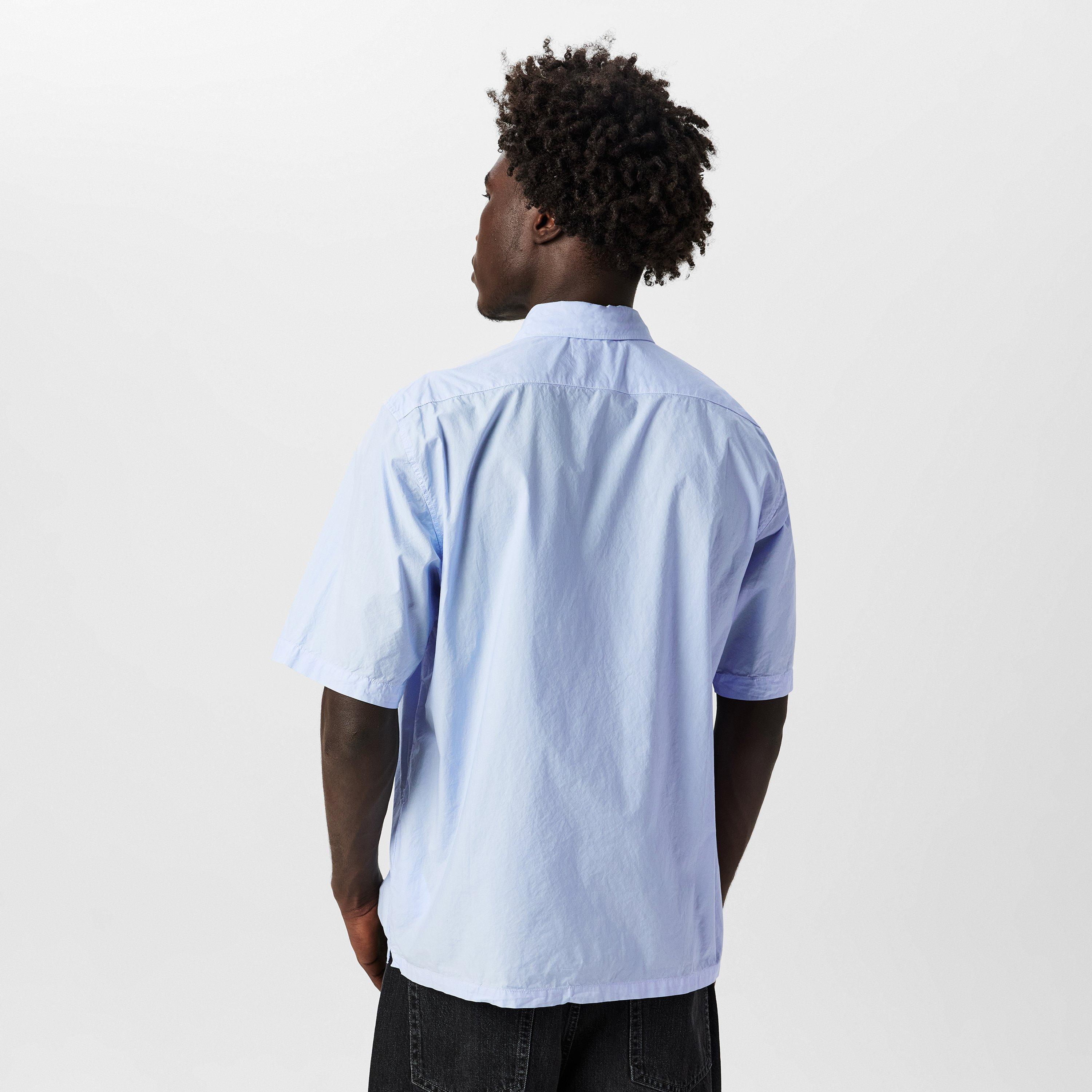 Cerulean 814 - CP Company - Short Sleeve Embroidered Logo Shirt - 4