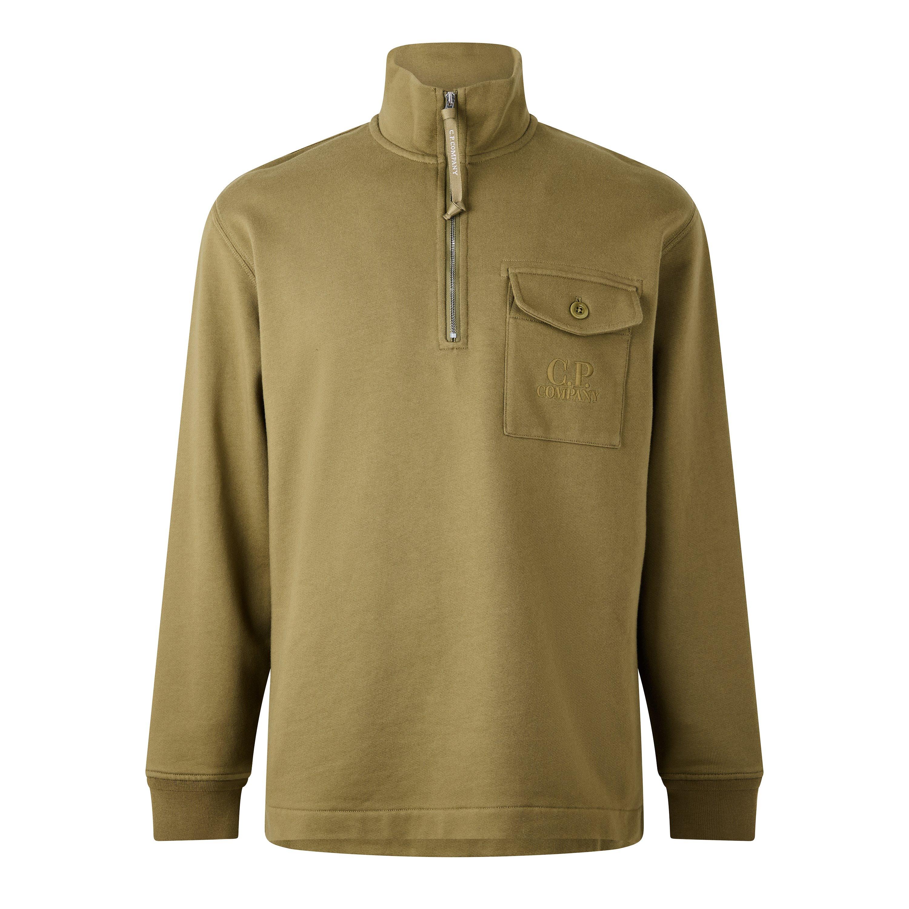 Dried Herb 644 - CP Company - CP Polo Collar Swt Sn64 - 1