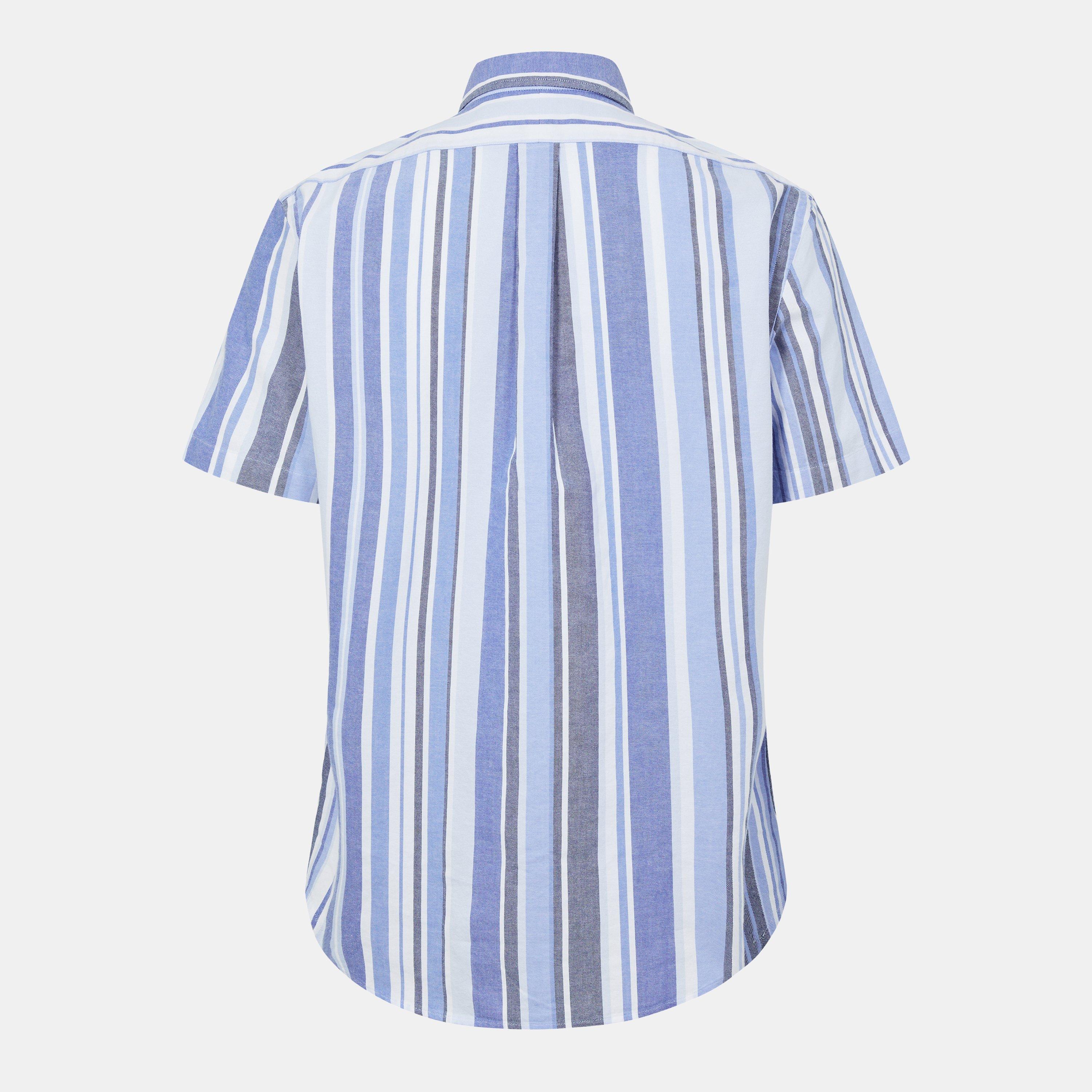 Blue Multi - Polo Ralph Lauren - Custom Fit Striped Oxford Shirt - 2