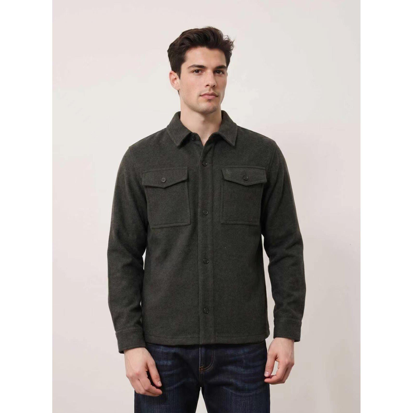 Barn Khaki - Jack Wills - Jack Wills Mens Wool blend shirt - 4