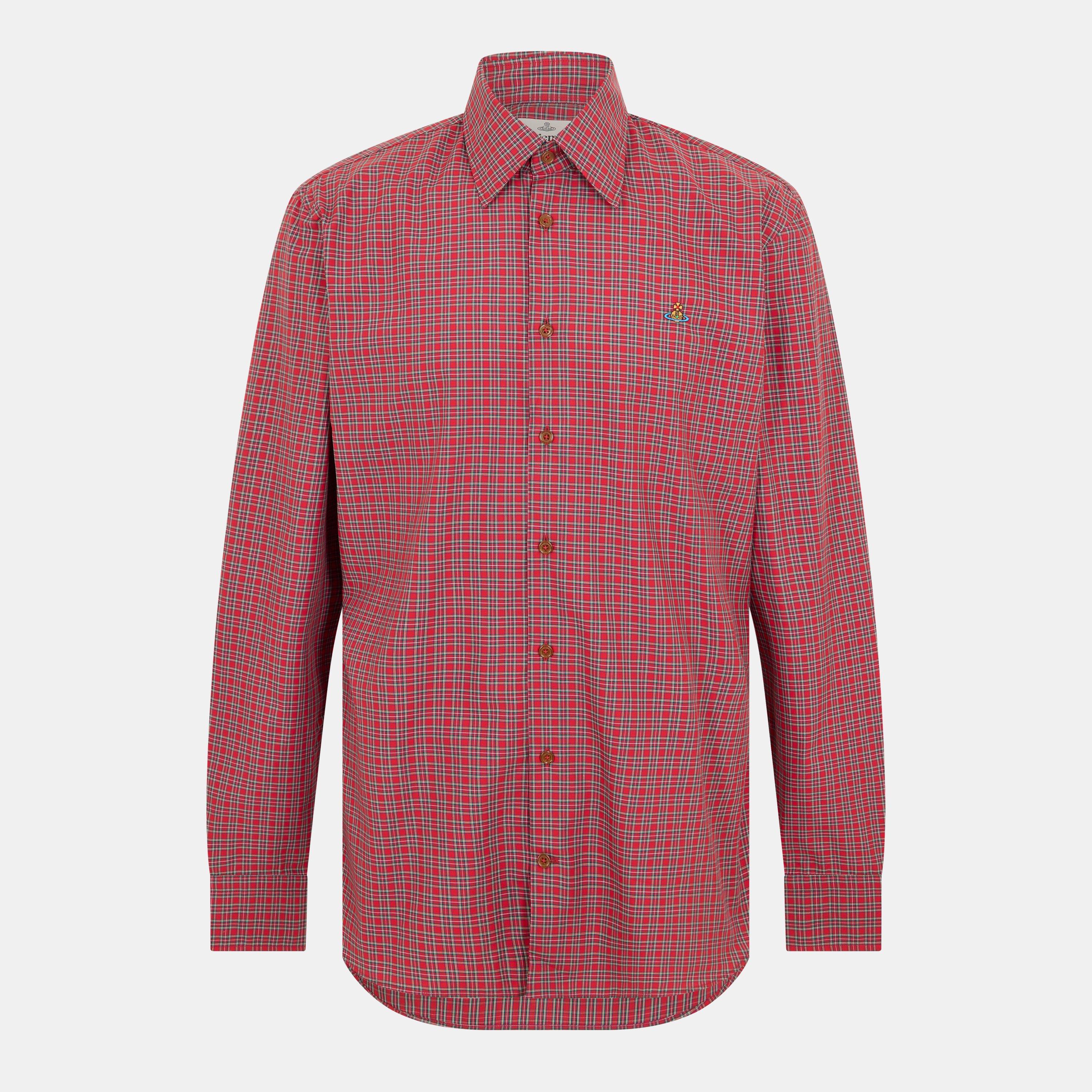 Red - Vivienne Westwood - Men's Long Sleeve Patterned Shirt - 1