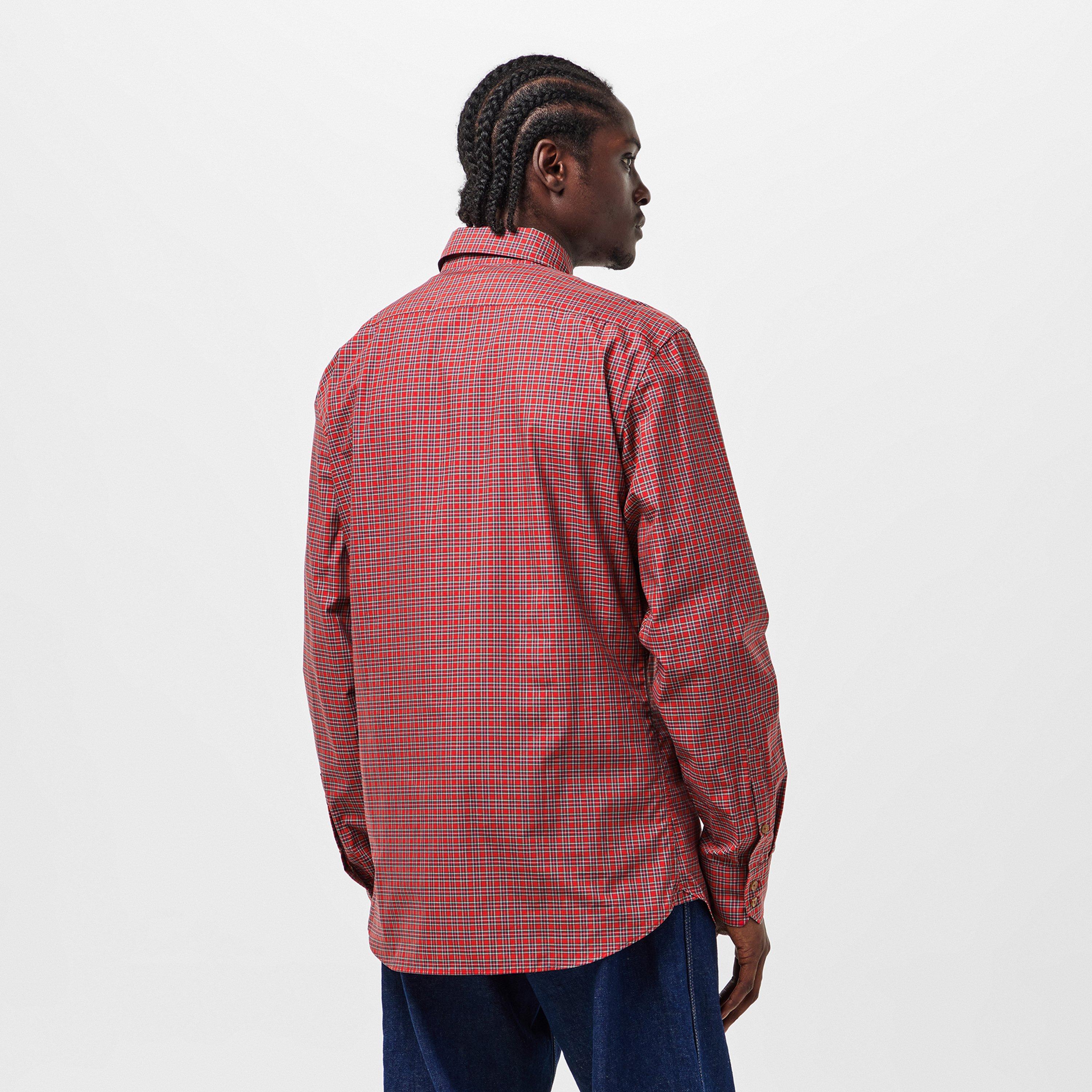 Red - Vivienne Westwood - Men's Patterned Long-Sleeve Shirt - 4