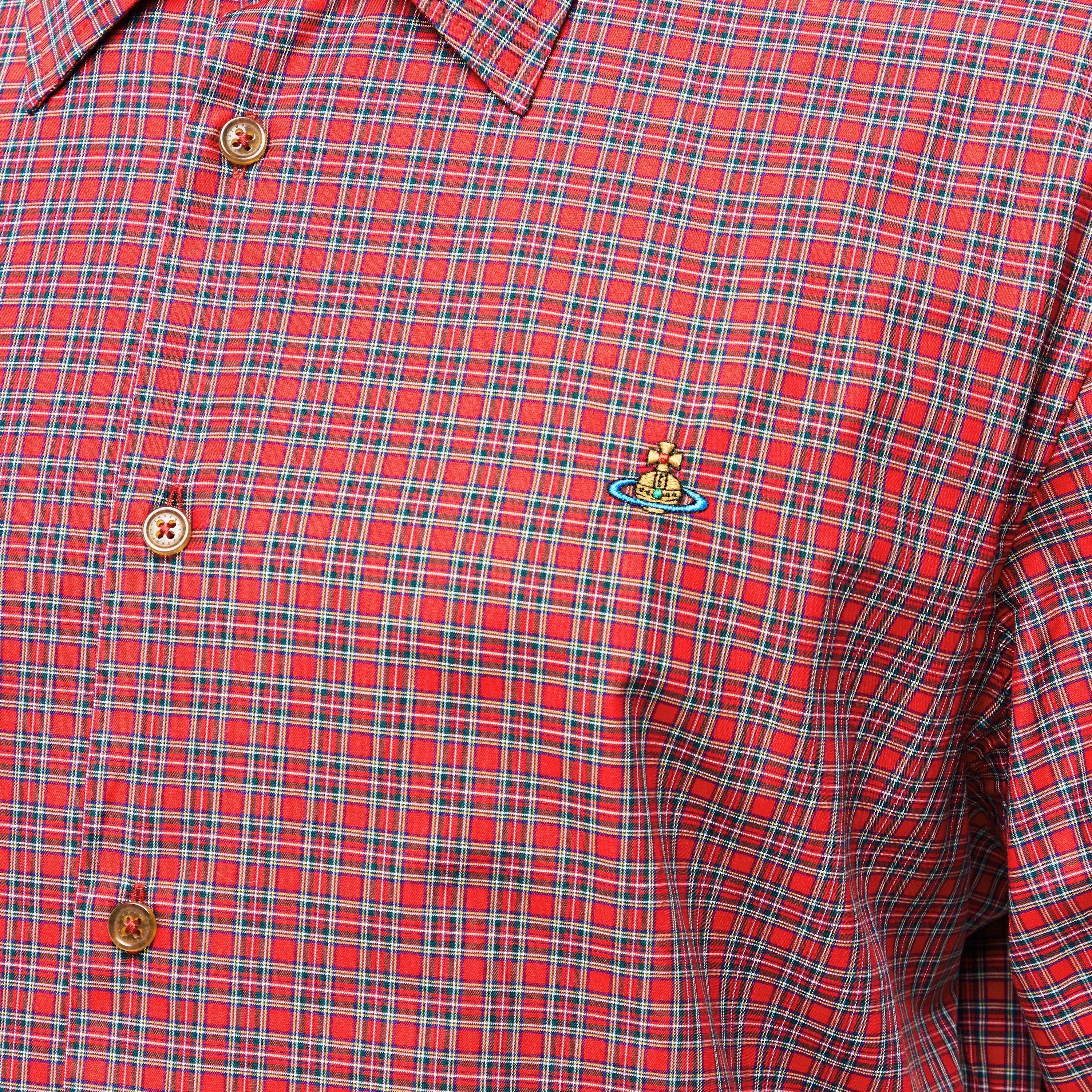 Red - Vivienne Westwood - Men's Patterned Long-Sleeve Shirt - 5