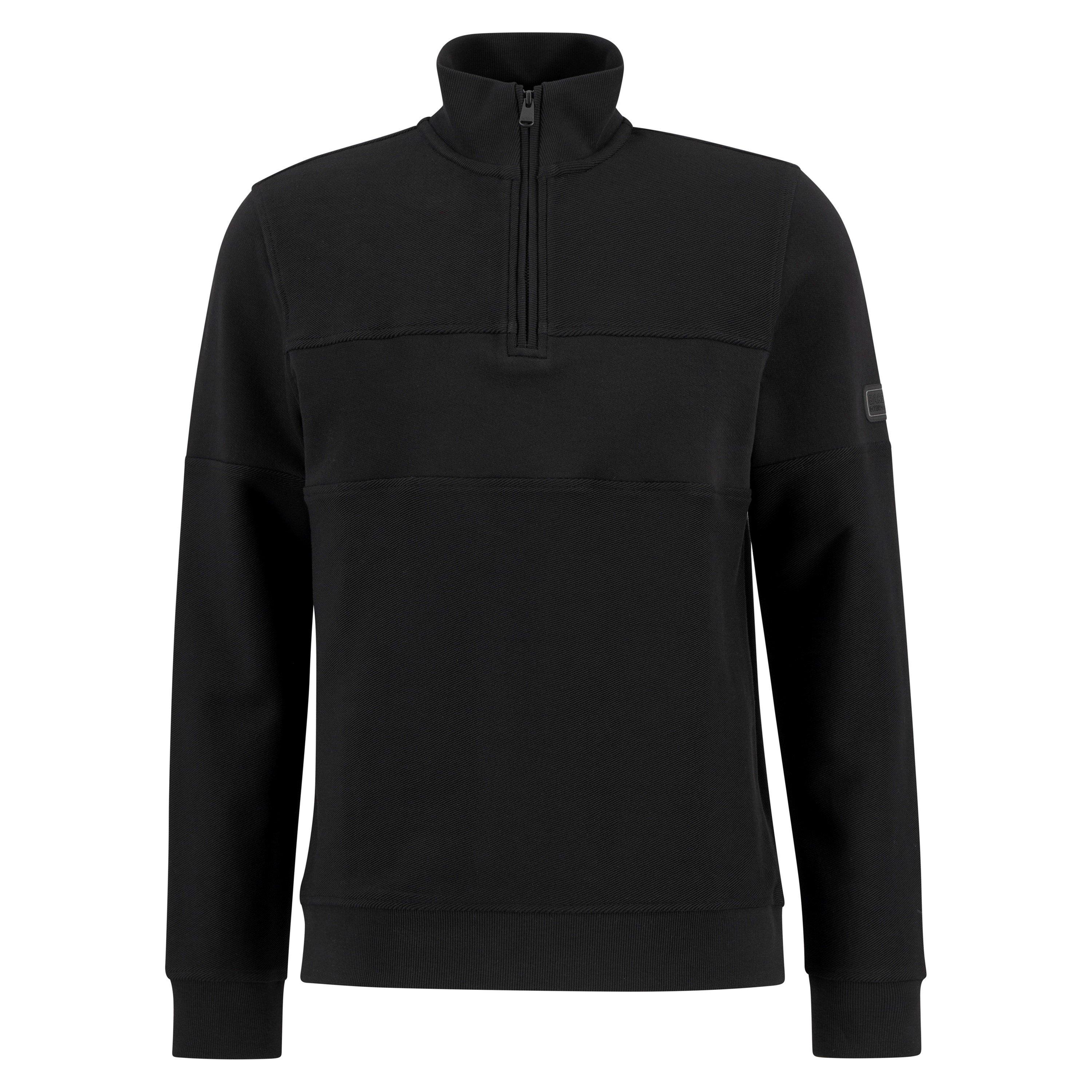 Barbour International Mens Kaspian Half-Zip Sweatshirt - Black - XL