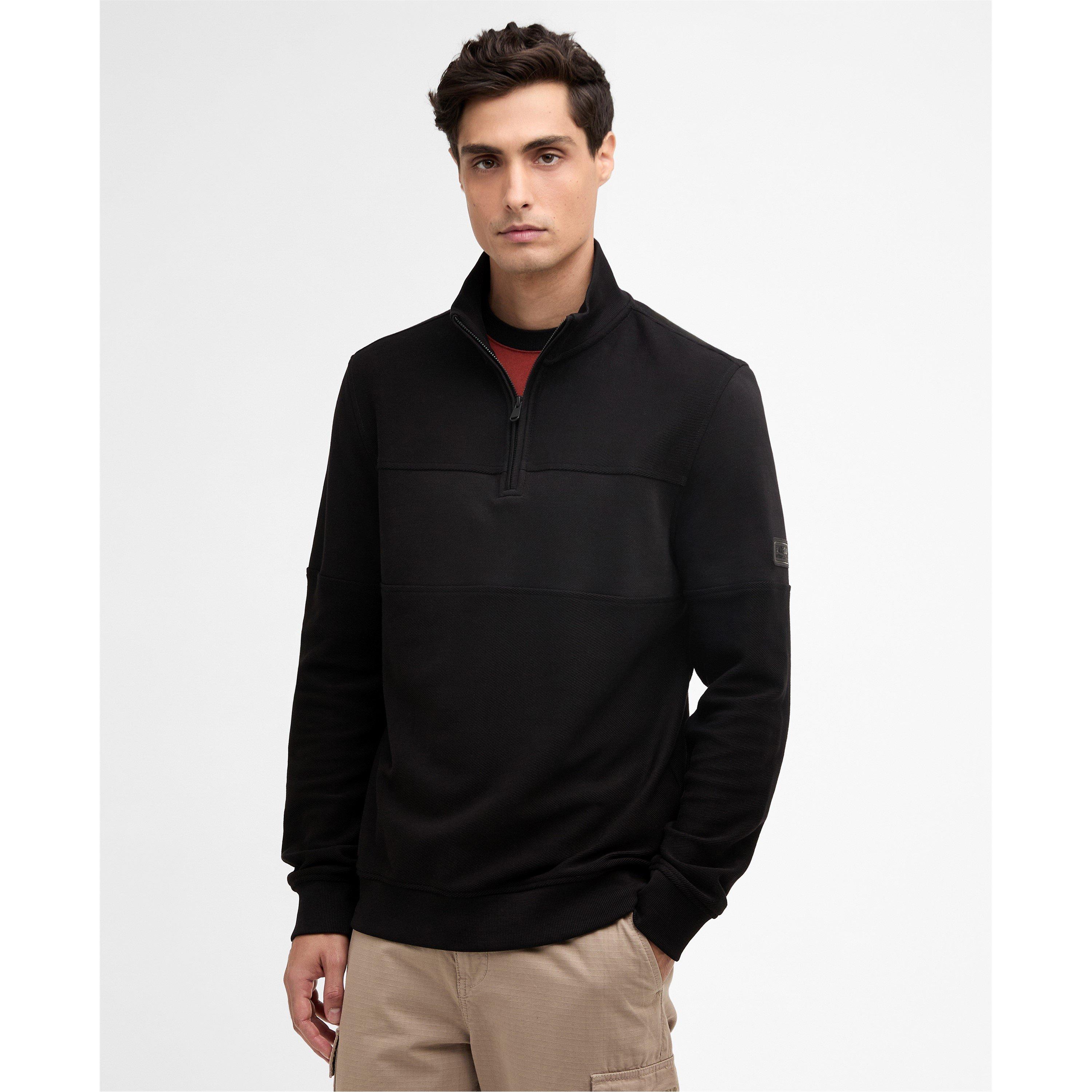 Black - Barbour International - Mens Kaspian Half-Zip Sweatshirt - 2