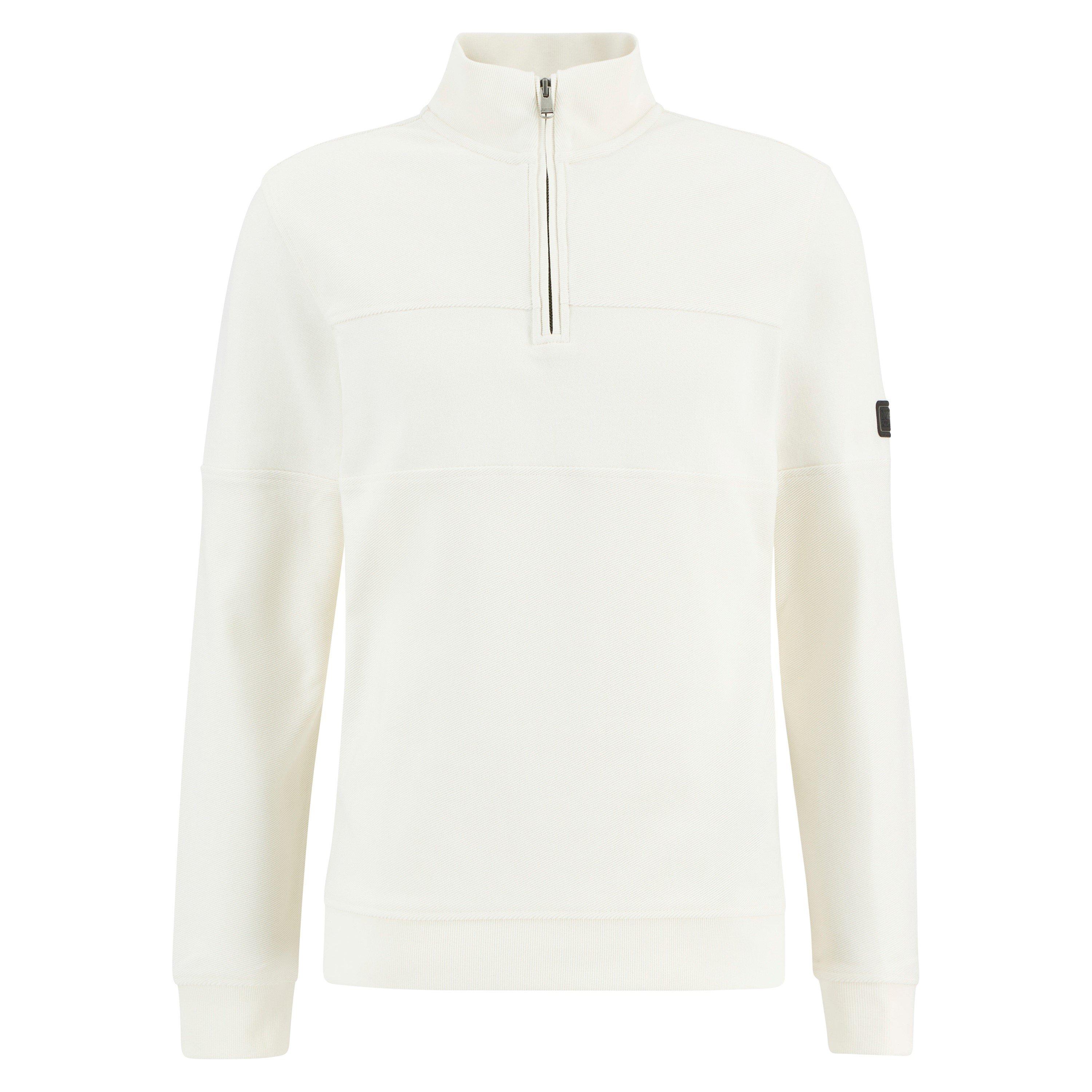 Barbour International Men's Kaspian Half-Zip Sweatshirt - Whsper Wht Wh32 - 2XL