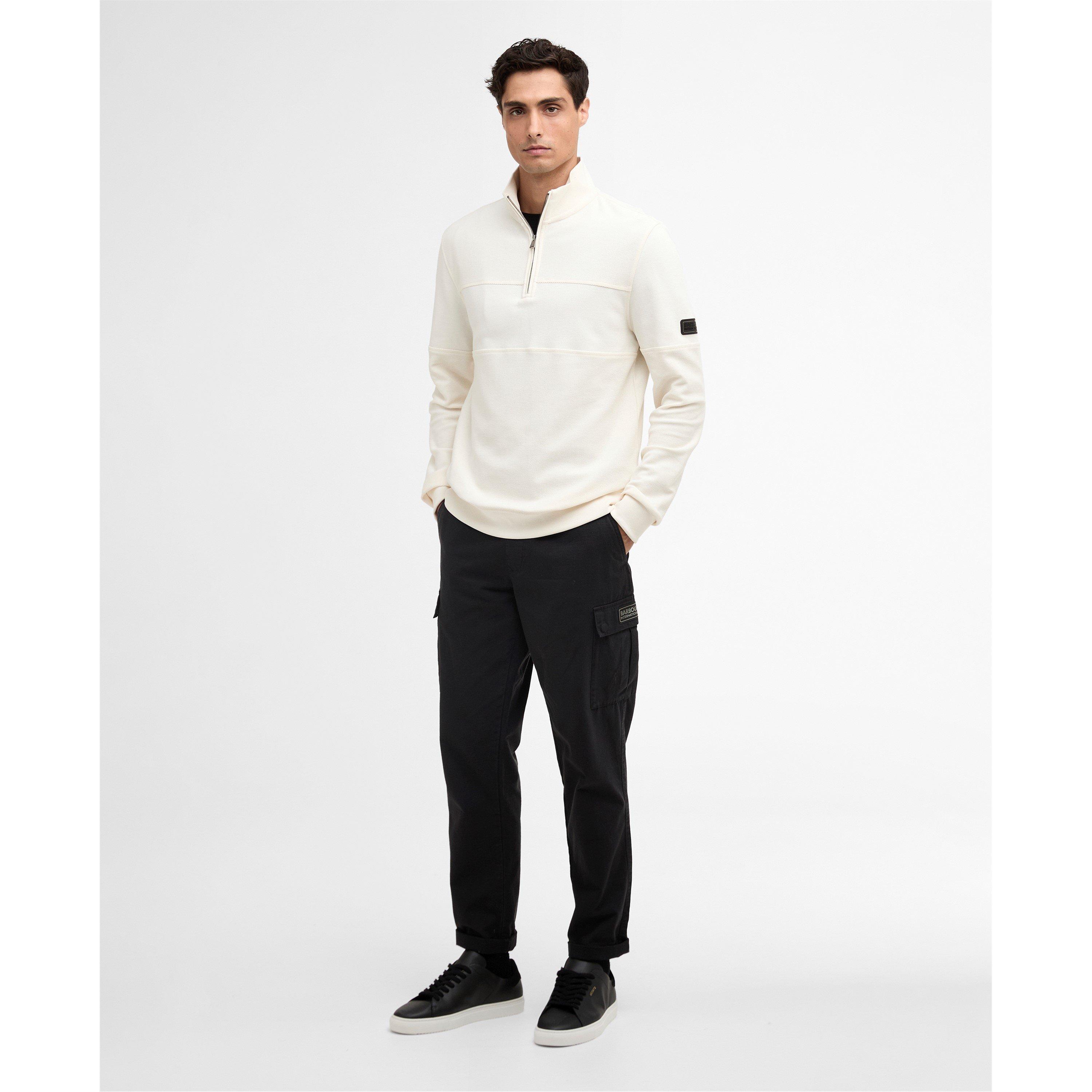 Whsper Wht WH32 - Barbour International - Mens Kaspian Half-Zip Sweatshirt - 5