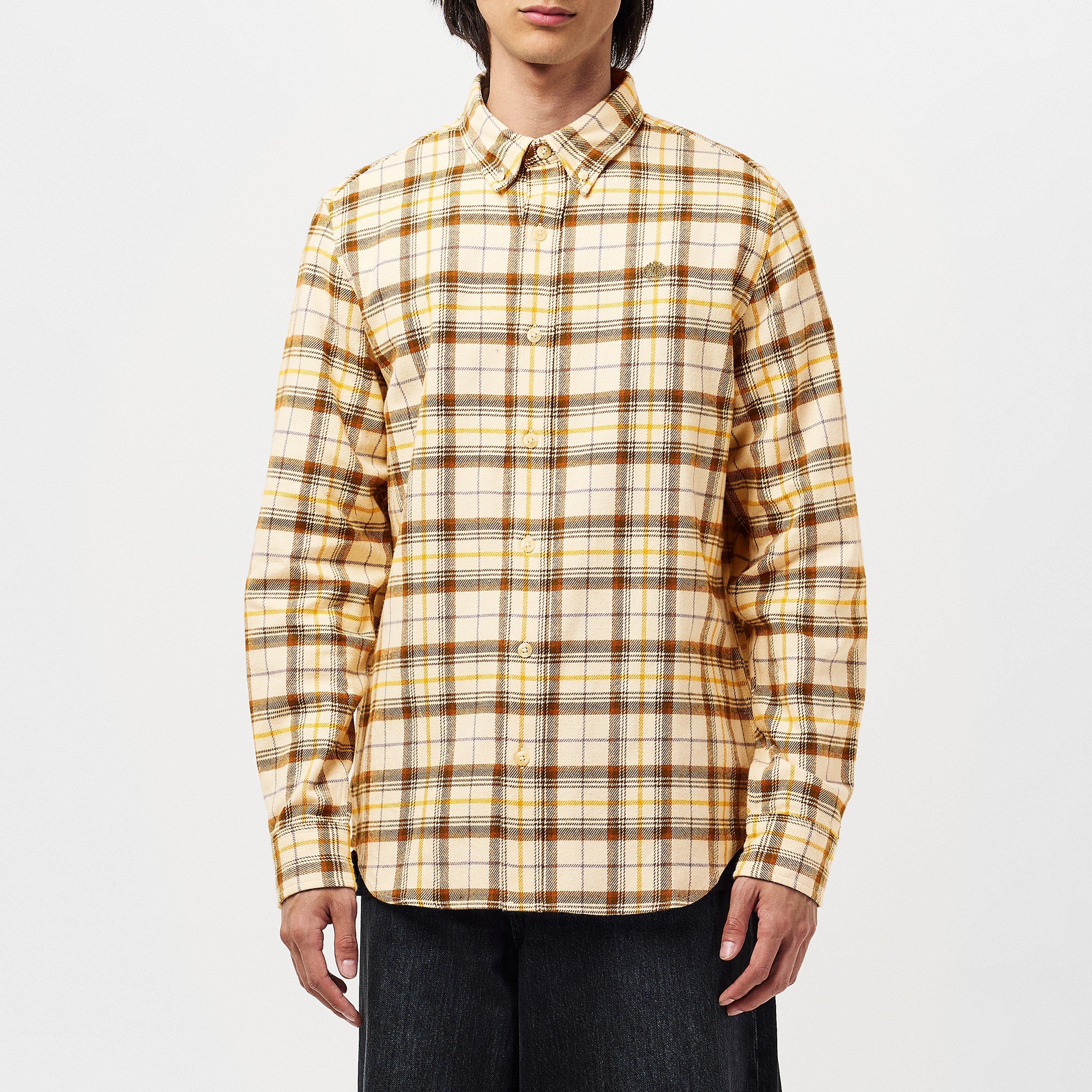 Angora - Timberland - Men's Midweight Flannel Check Long-Sleeve Patterned Shirt - 3