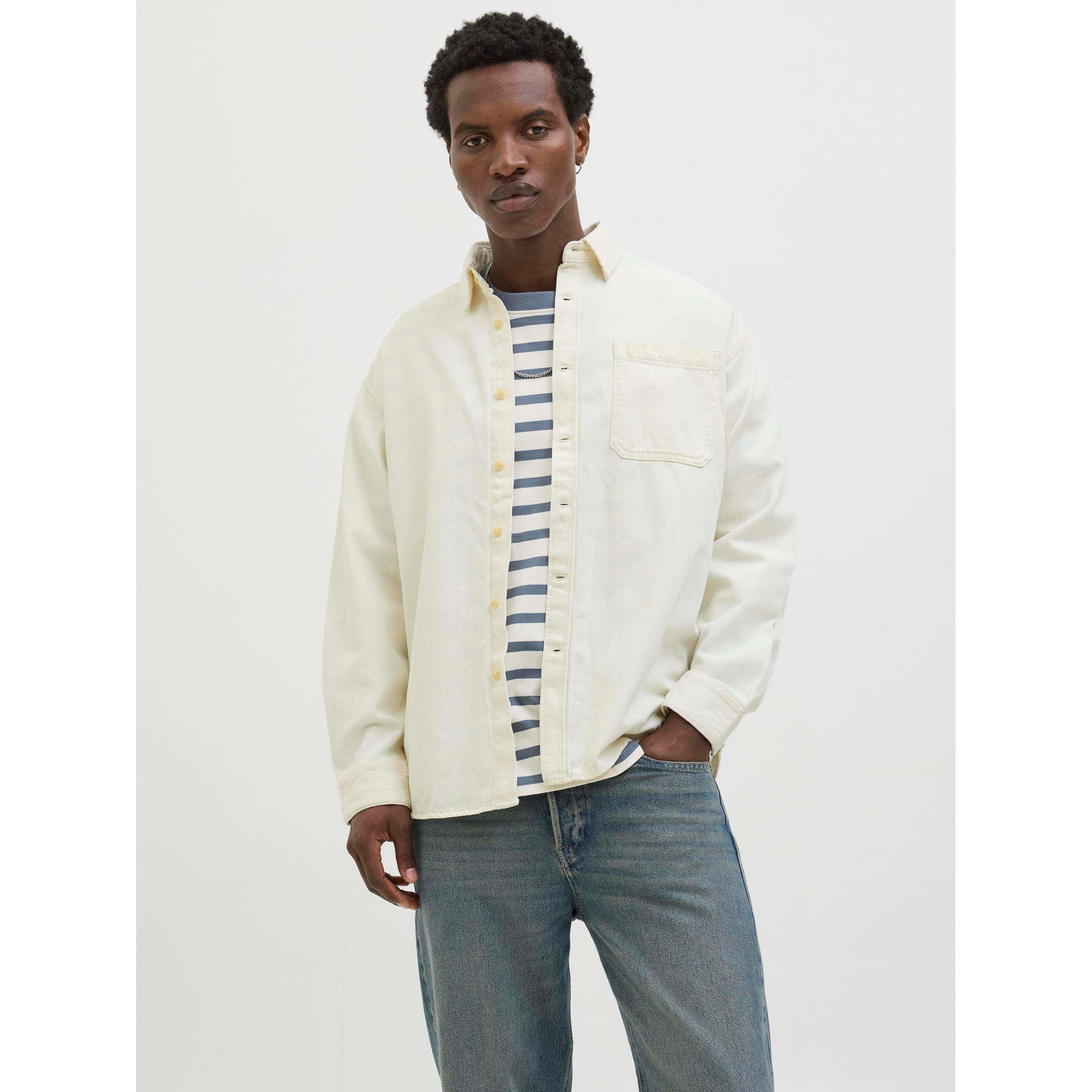 Écru - Jack and Jones - Jack Denim Shirt Ls Sn99 - 2