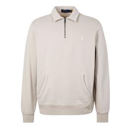 Polo Ralph Lauren Loopback Terry Cotton Quarter Zip Sweater