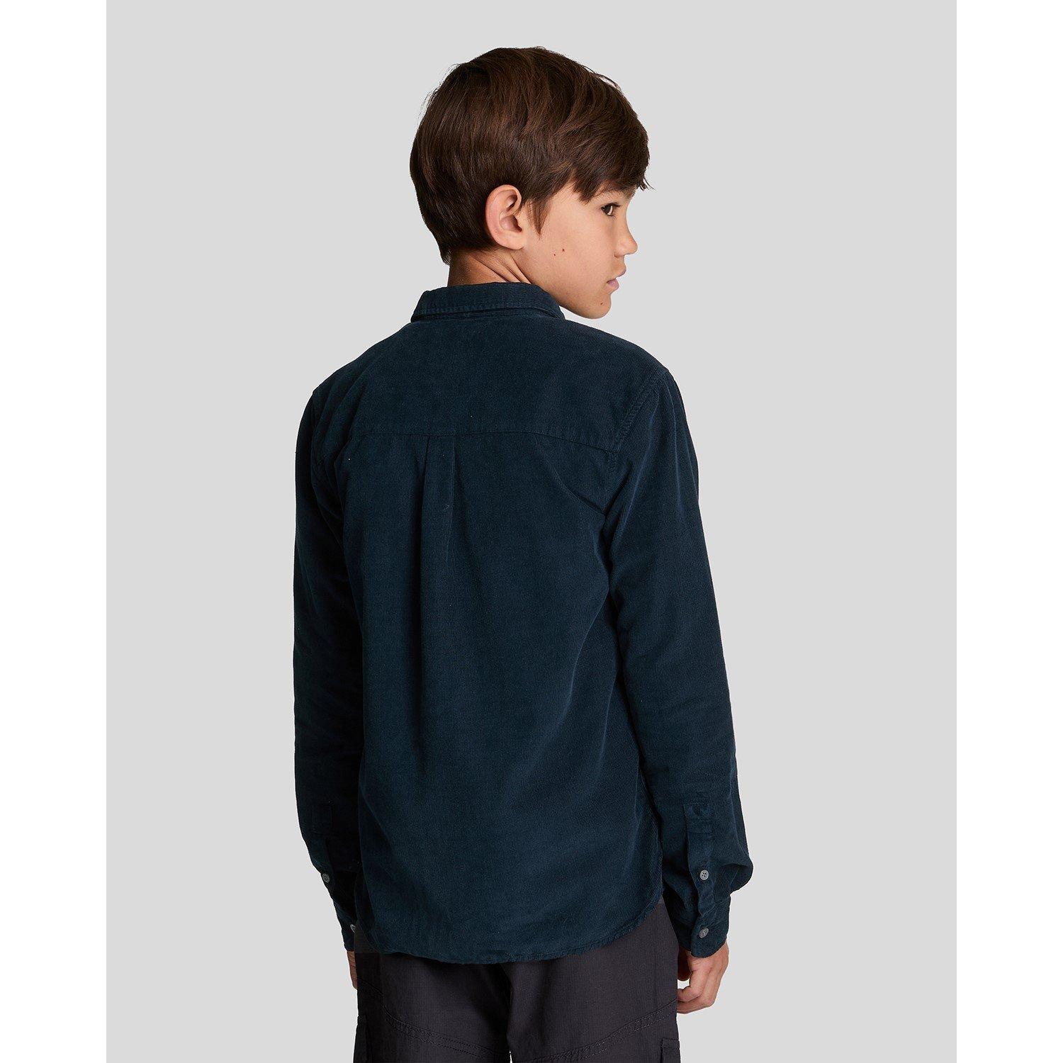 Dark Navy - Lyle and Scott - N Cord Shirt Jn99 - 5