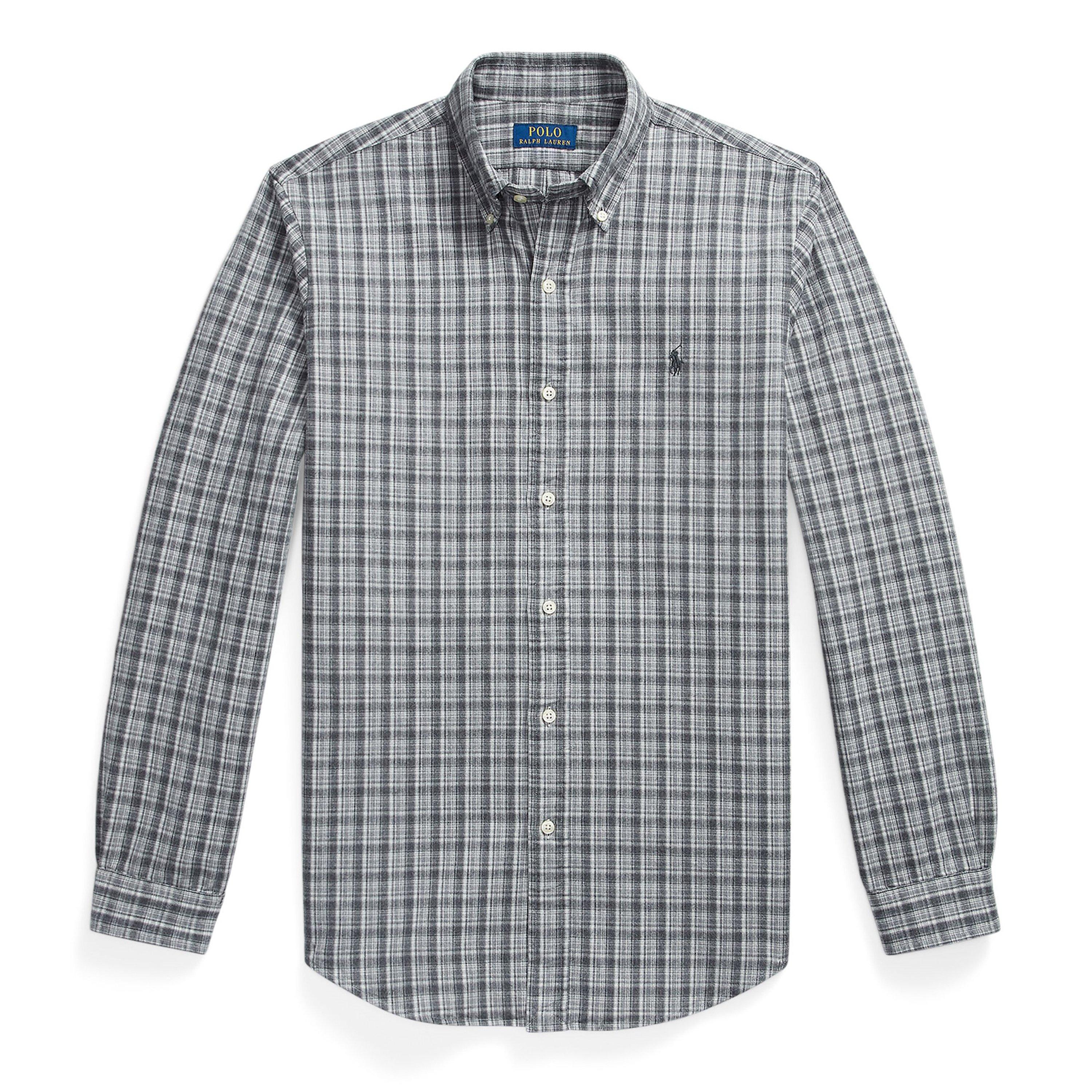 Polo Ralph Lauren Men's Brushoxf Long Sleeve Patterned Shirt - Grey Heather - XL