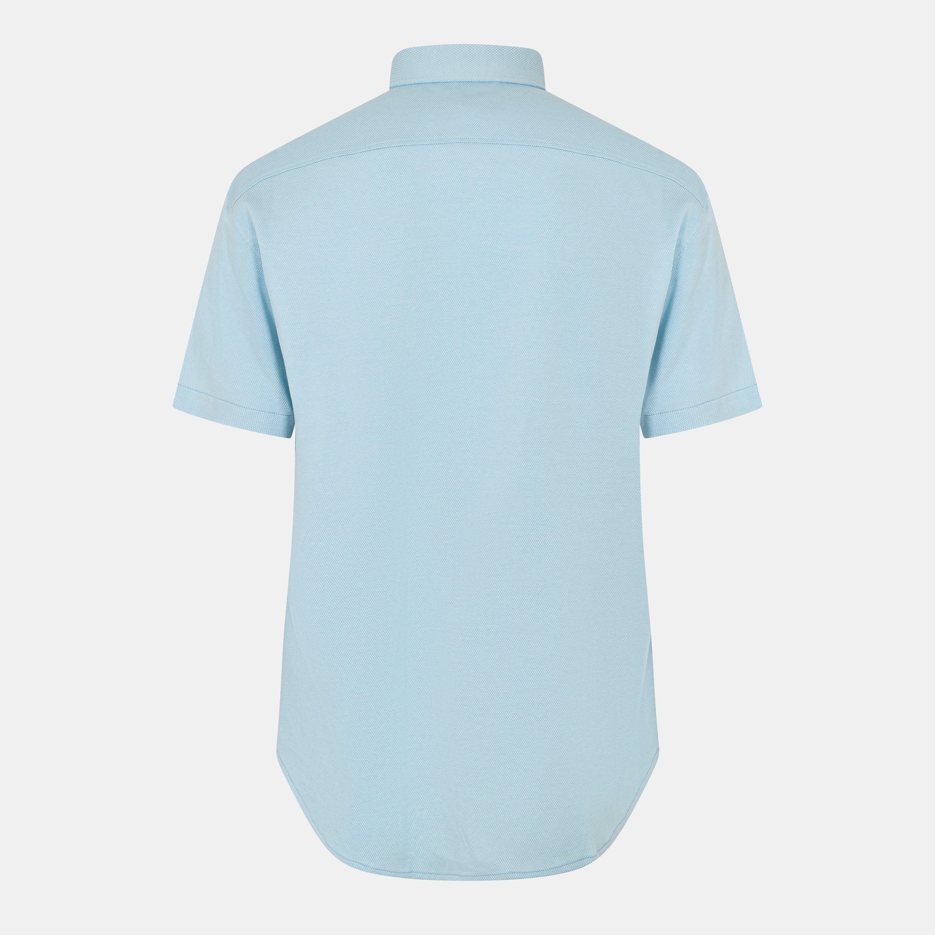Light/Pstl Blue - Boss - Men's HBG Motion S Plain Short-Sleeve Shirt - 2