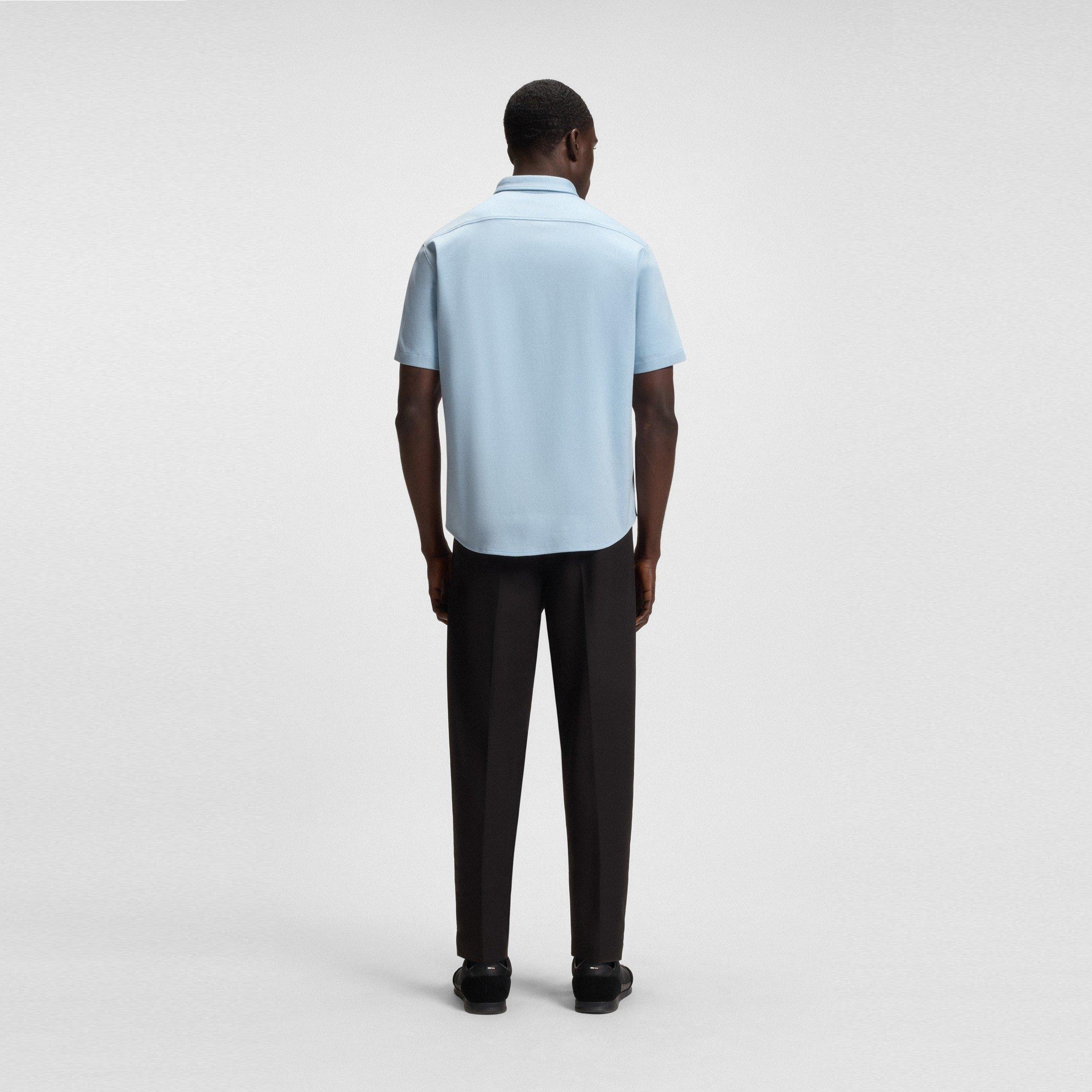 Light/Pstl Blue - Boss - Men's HBG Motion S Plain Short-Sleeve Shirt - 3