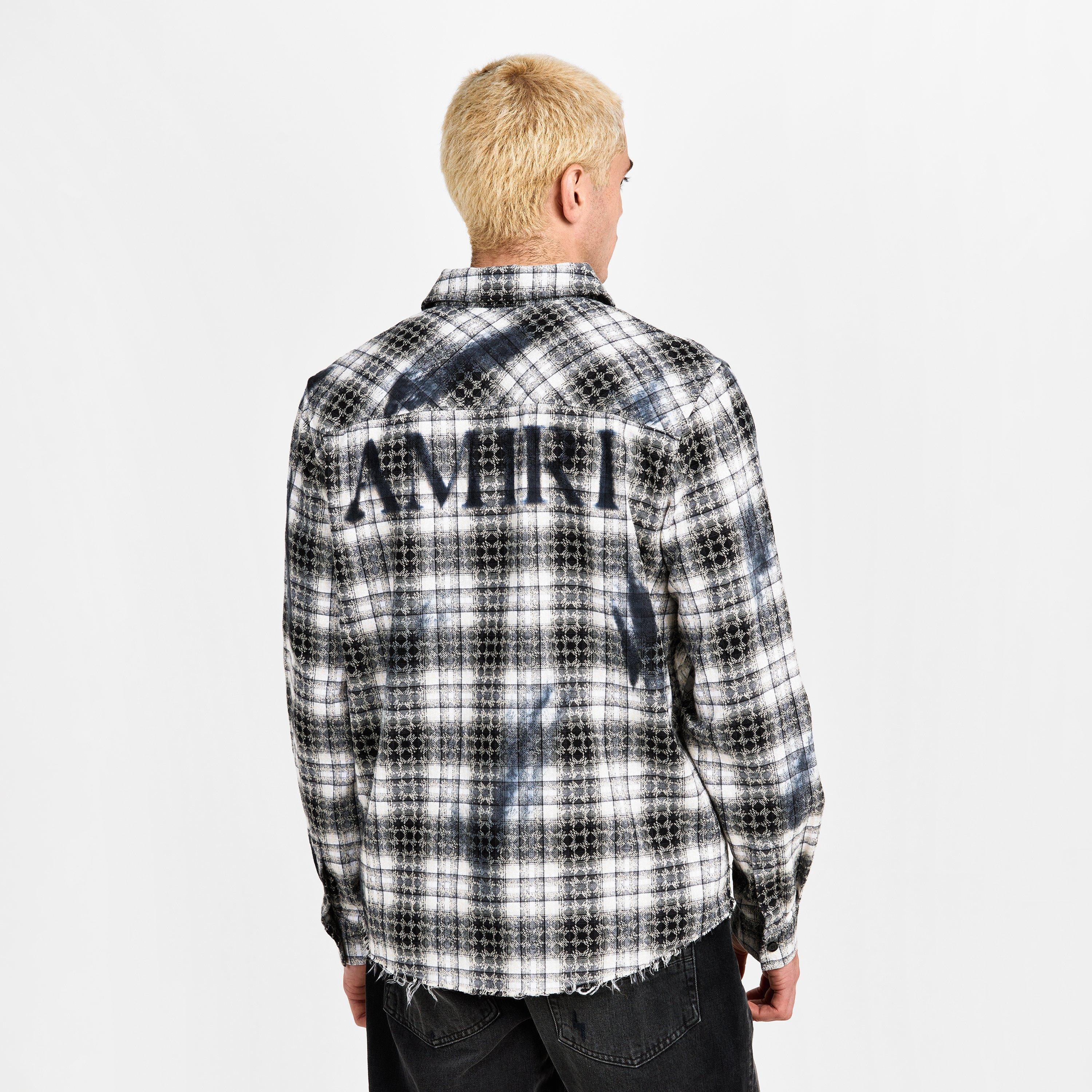 Black - Amiri - Men's Patterned Long-Sleeve Shirt - 4