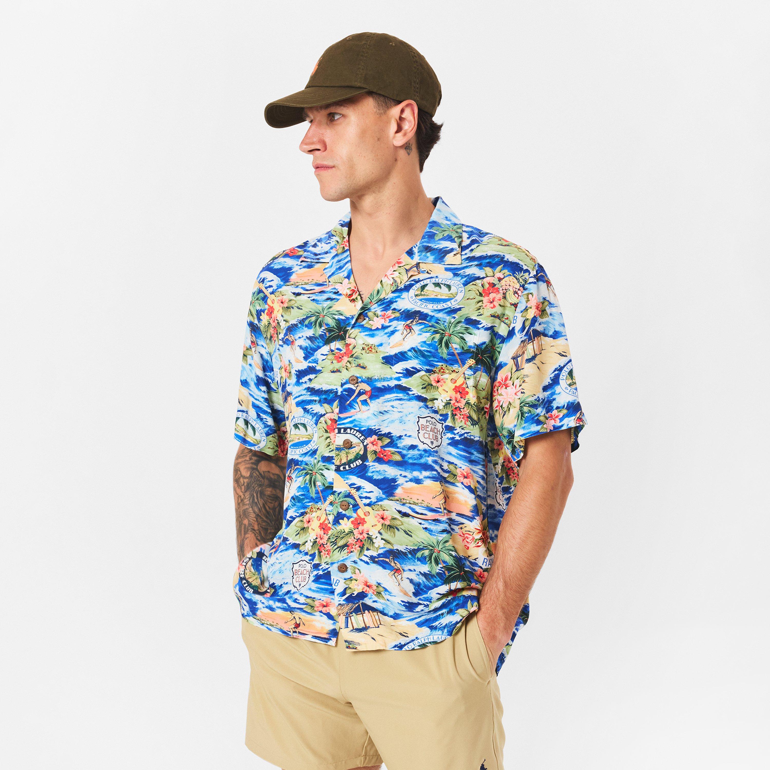 Surf Scenic - Polo Ralph Lauren - Men's Rayon Short-Sleeve Patterned Shirt - 3