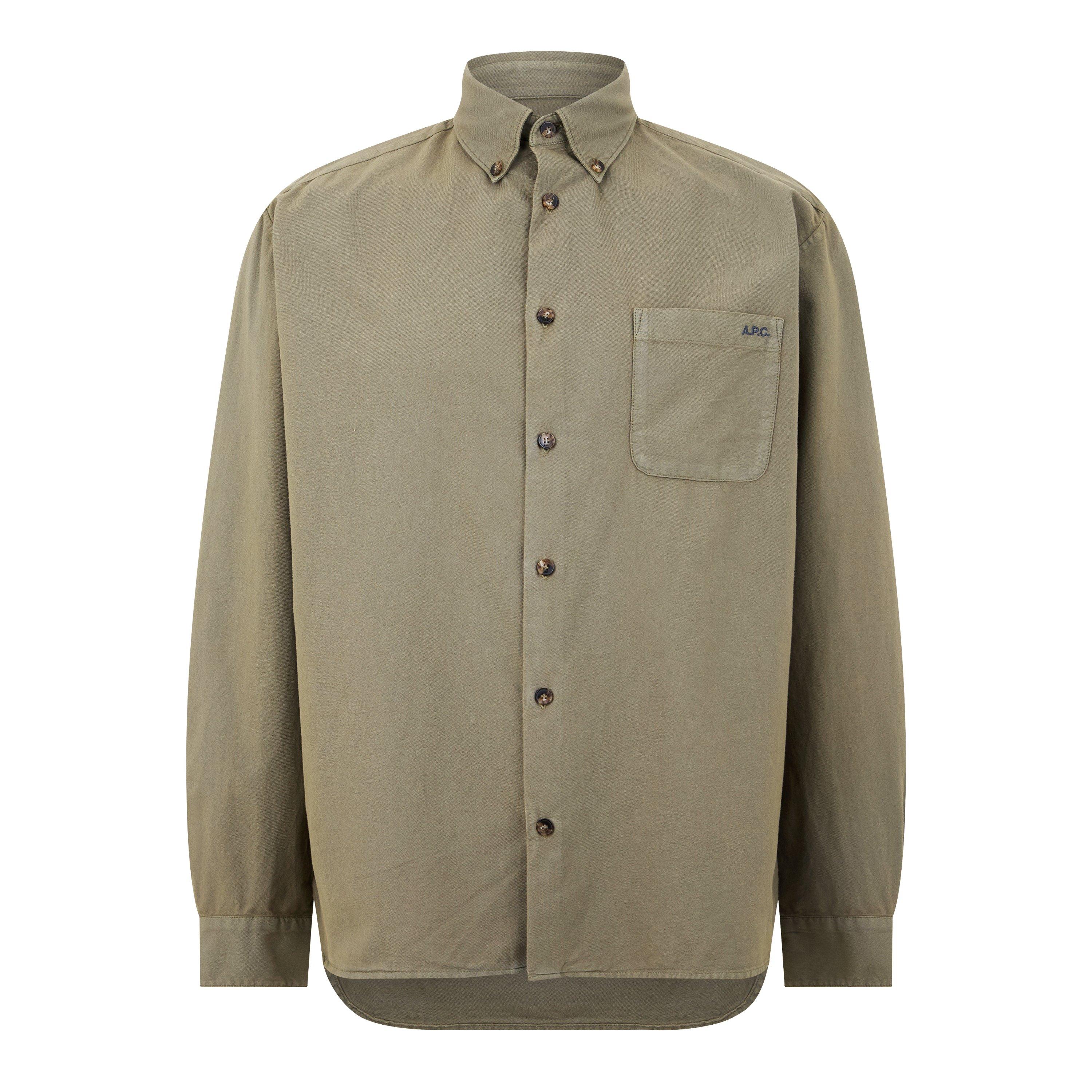 Khaki JAA - APC - Mateo Logo Shirt - 5
