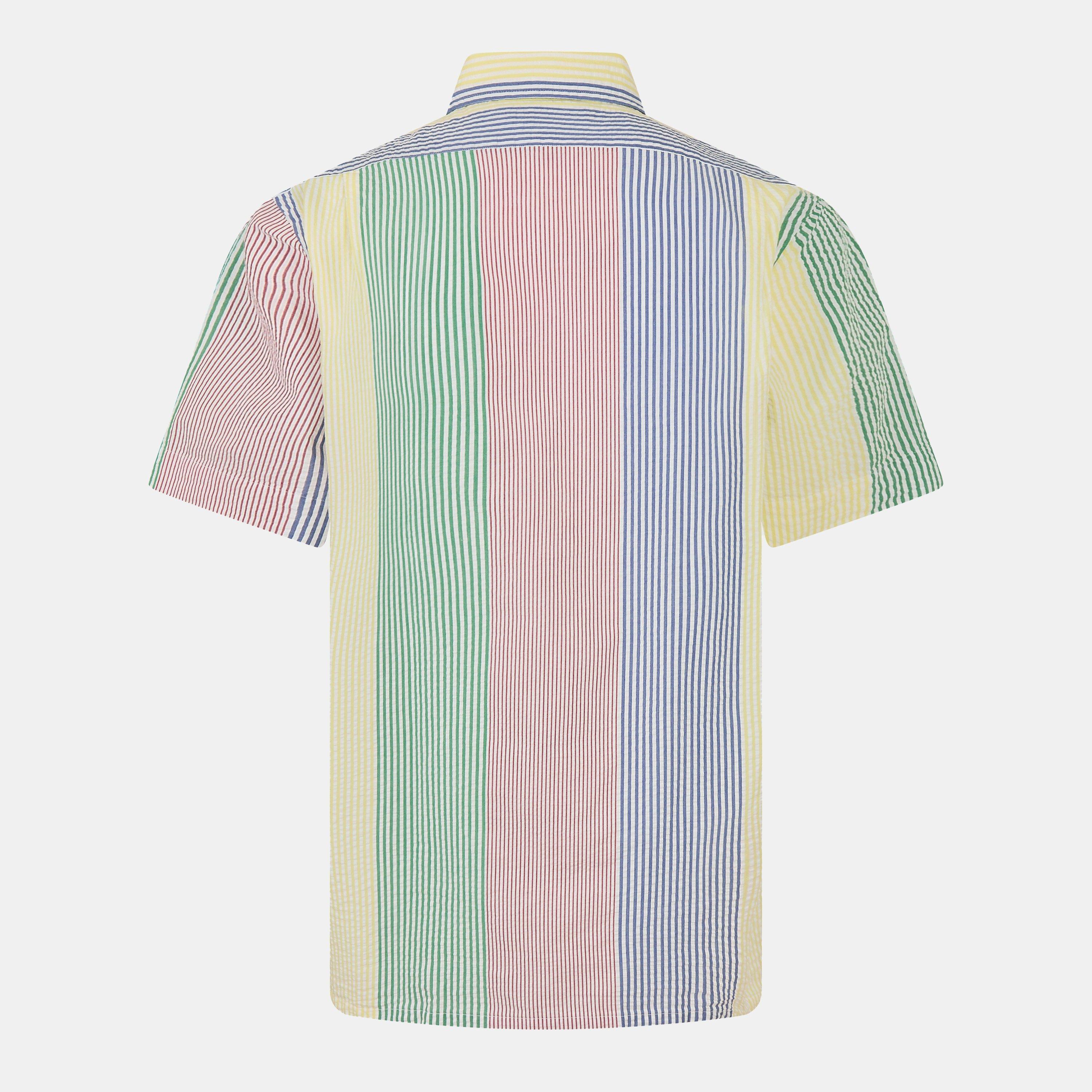 Multi Stripe - Polo Ralph Lauren - Men's Fun Seersucker Short-Sleeve Patterned Shirt - 2