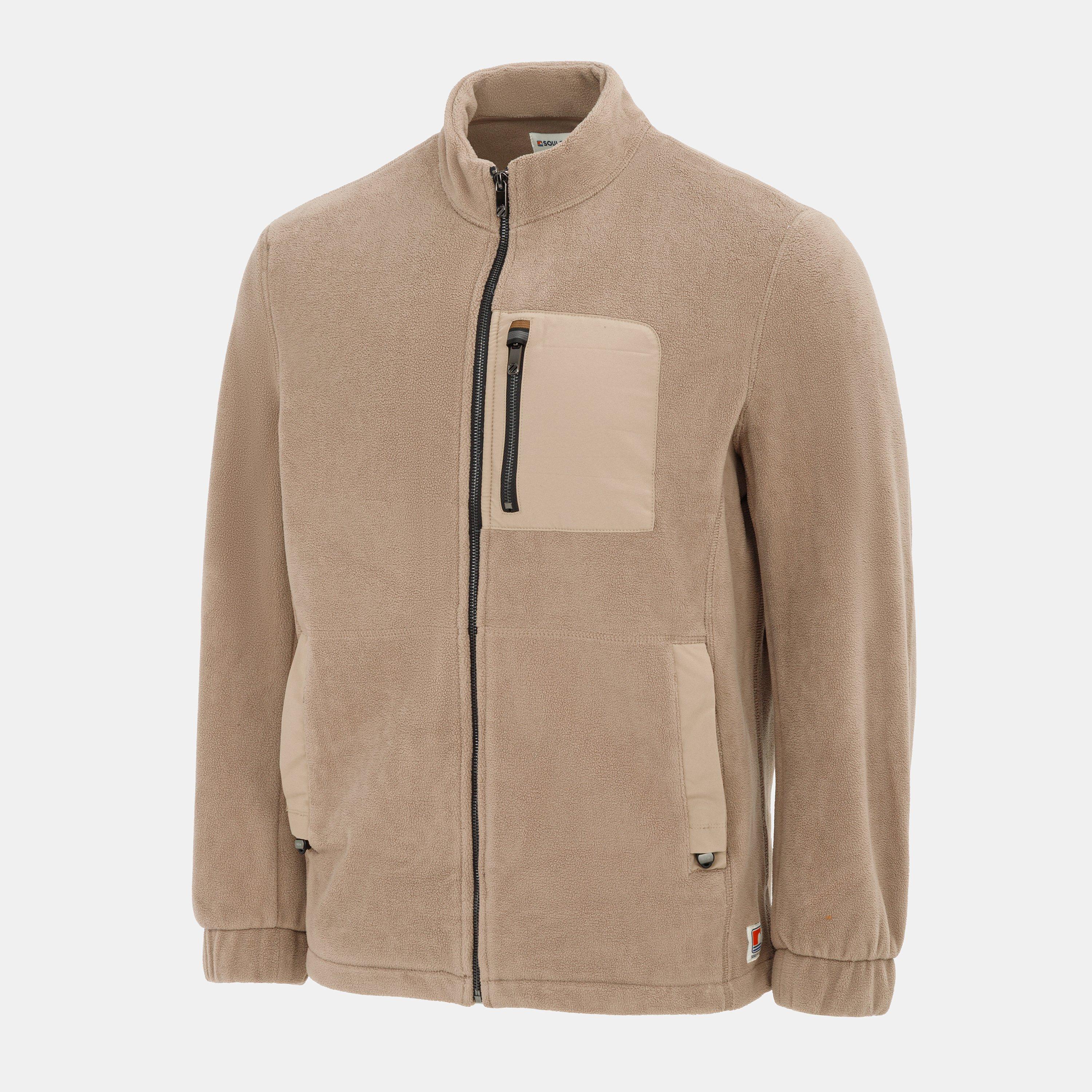 Beige - SoulCal - Cal Fleece jacket Mens - 3