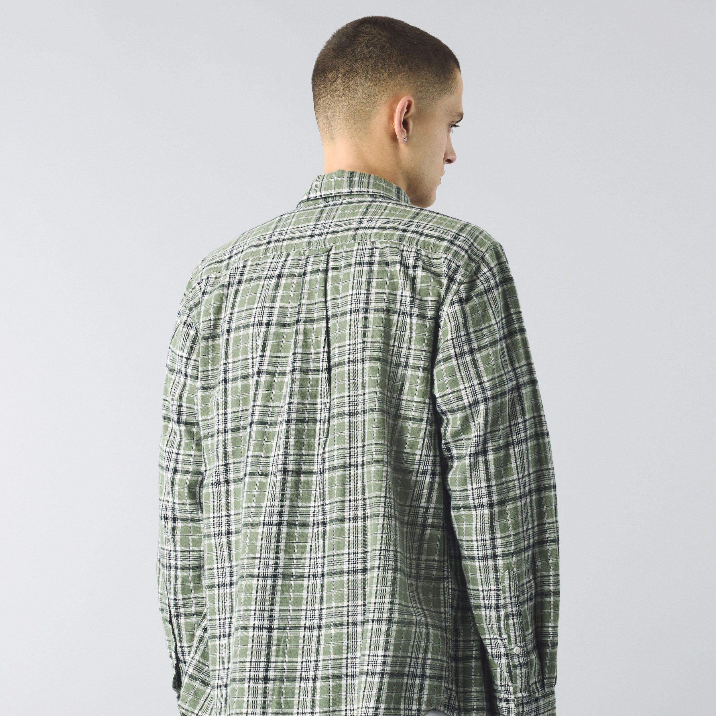 Verde - Pretty Green - Men's Thornley Check Long-Sleeve Patterned Shirt - 4