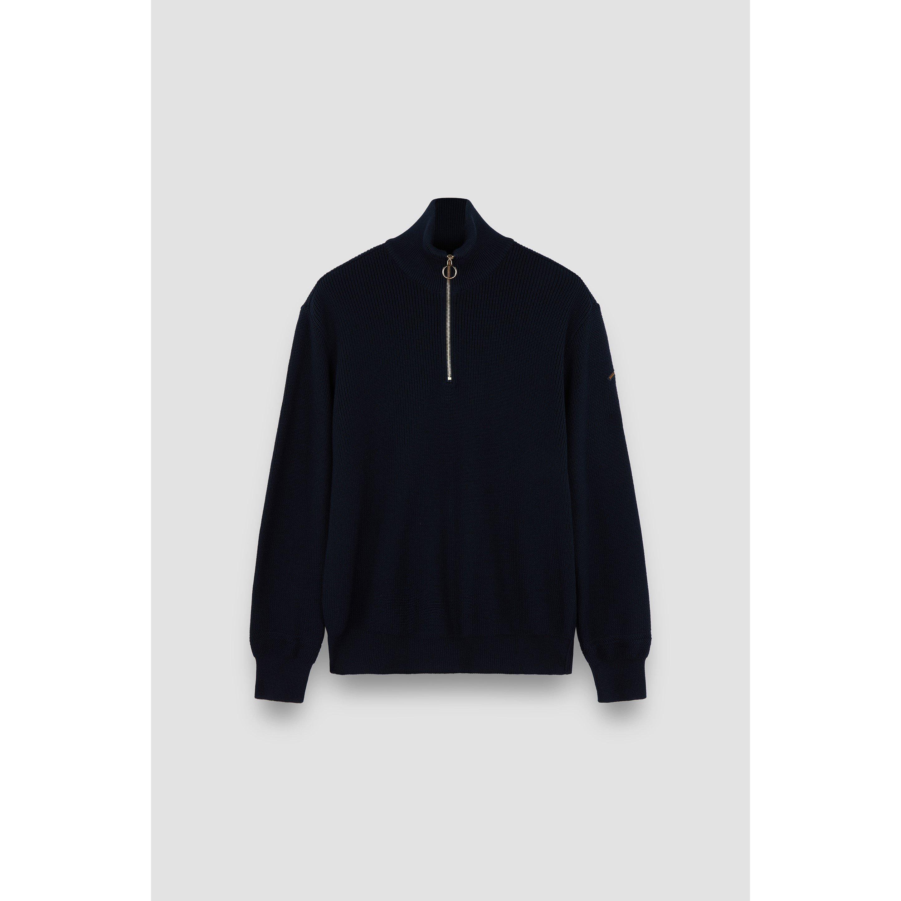 Black - Paul And Shark - Men's 1/4 Zip Fleece - 1