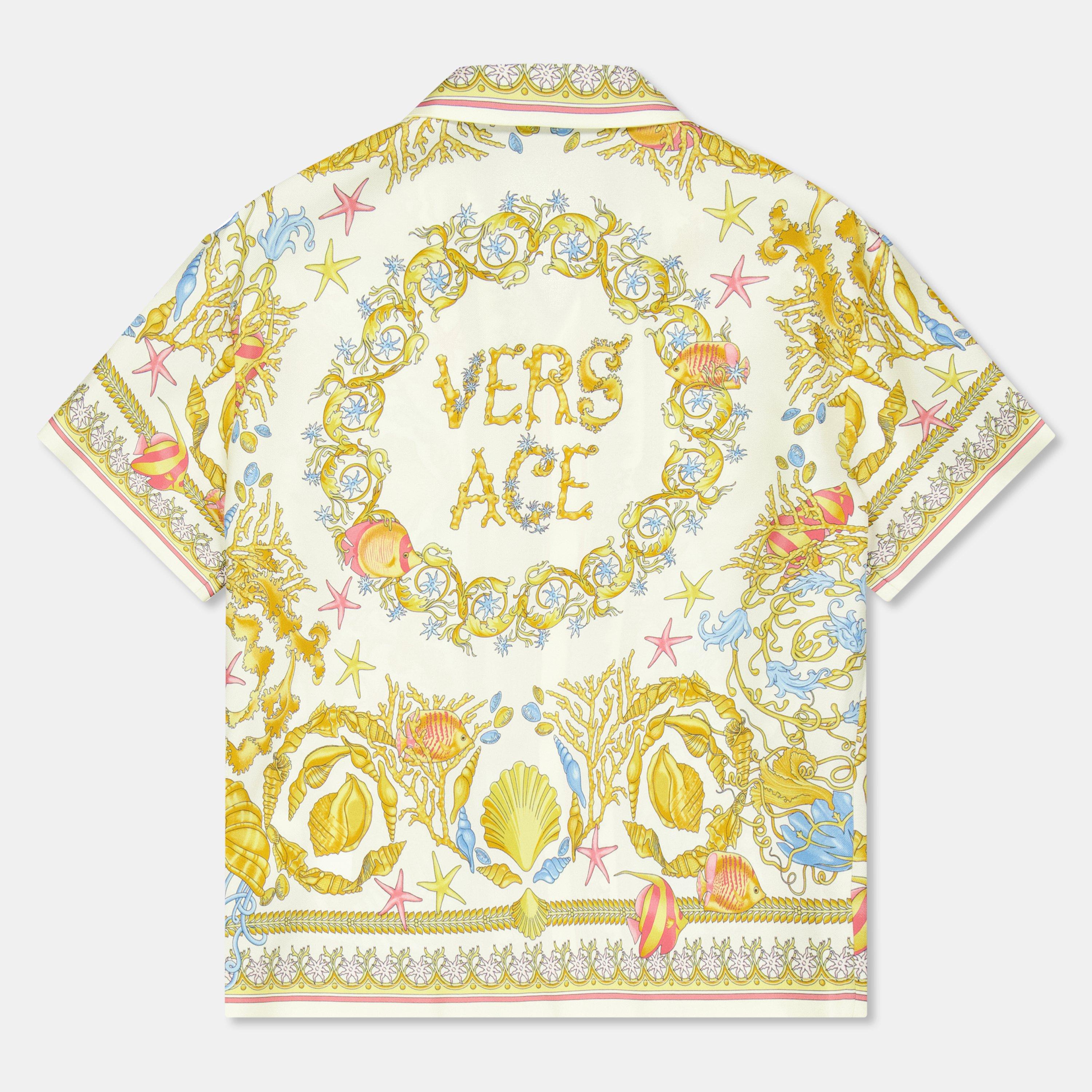 5K640 Multi - Versace - Kids' Short-Sleeve Bowling Shirt - 2