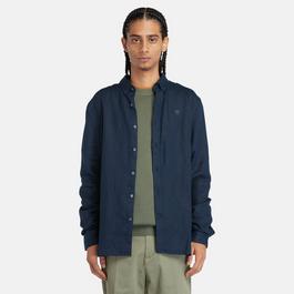 Timberland MILL BROOK LINEN SHIRT LEAF GREEN