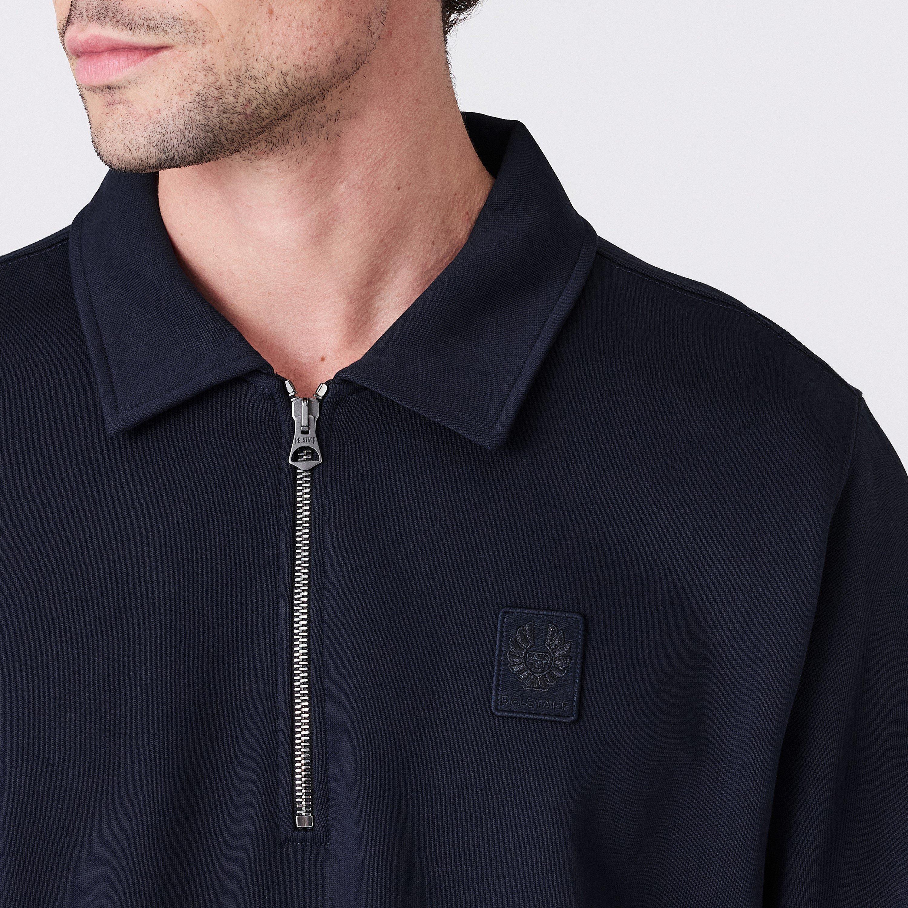 Dark Ink - Belstaff - Men's Curator quarter Zip Fleece - 5