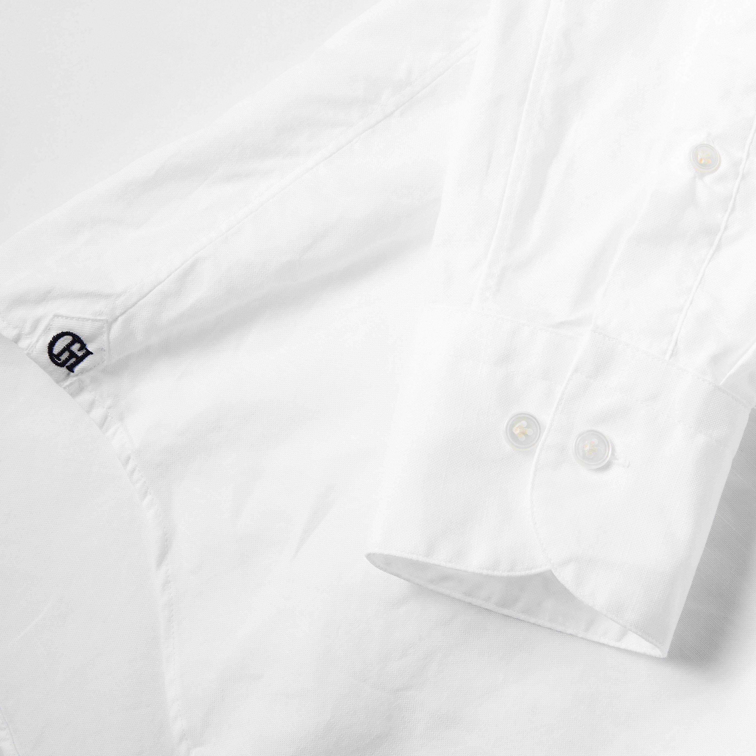 White - Gieves and Hawkes - Men's Long Sleeve Plain Shirt - 3