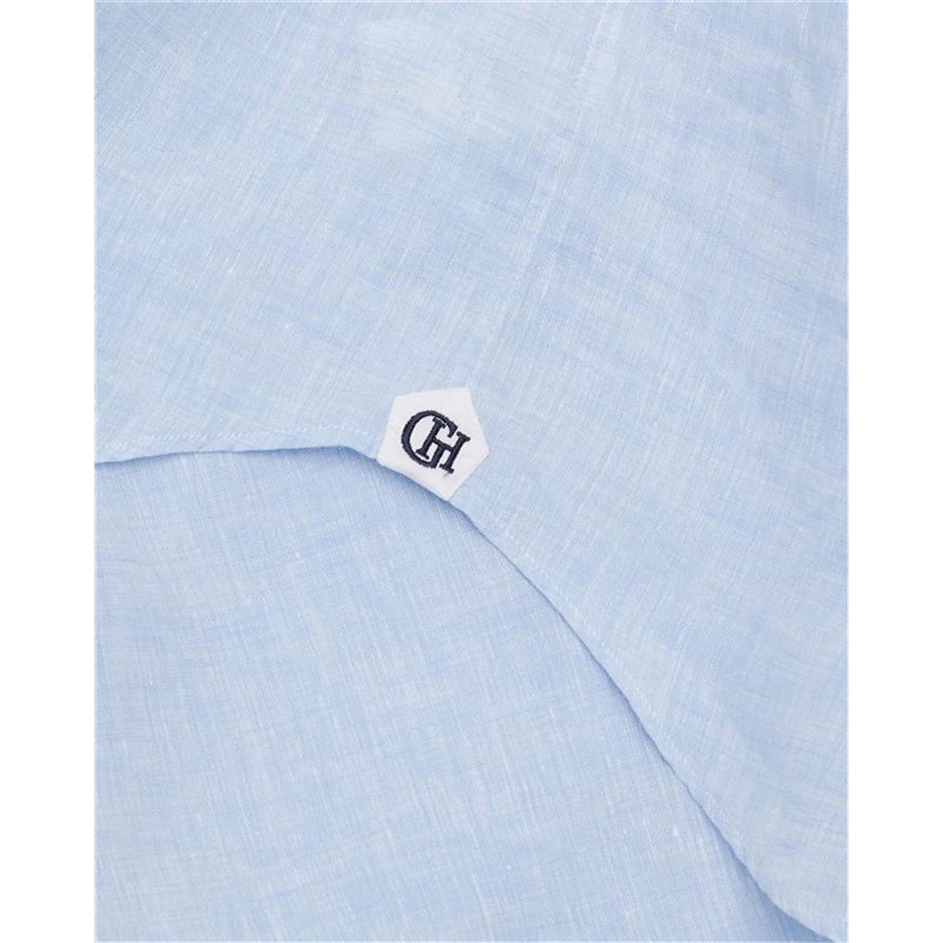 Light Blue - Gieves and Hawkes - Men's Long Sleeve Plain Shirt - 4