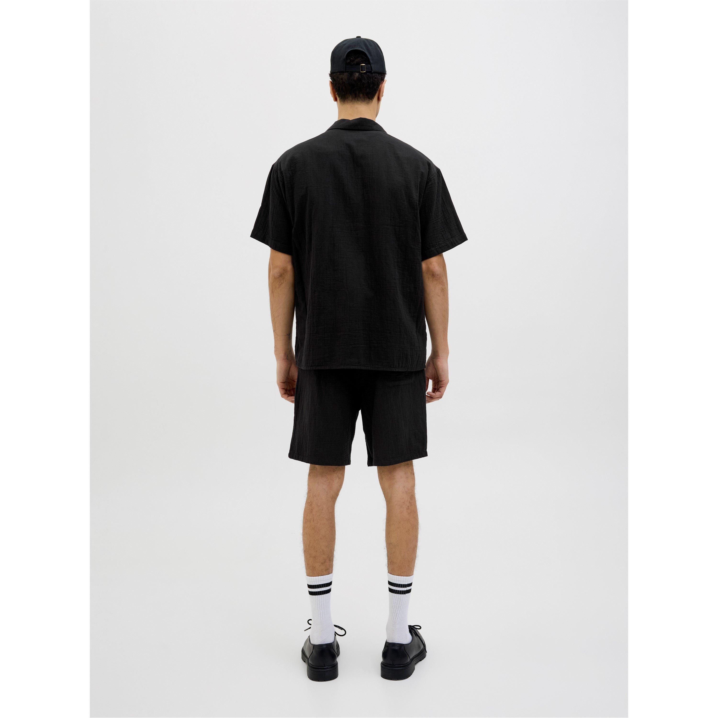 Black - Jack and Jones - Patras Relaxed Resort Short-Sleeve Patterned Shirt - 3