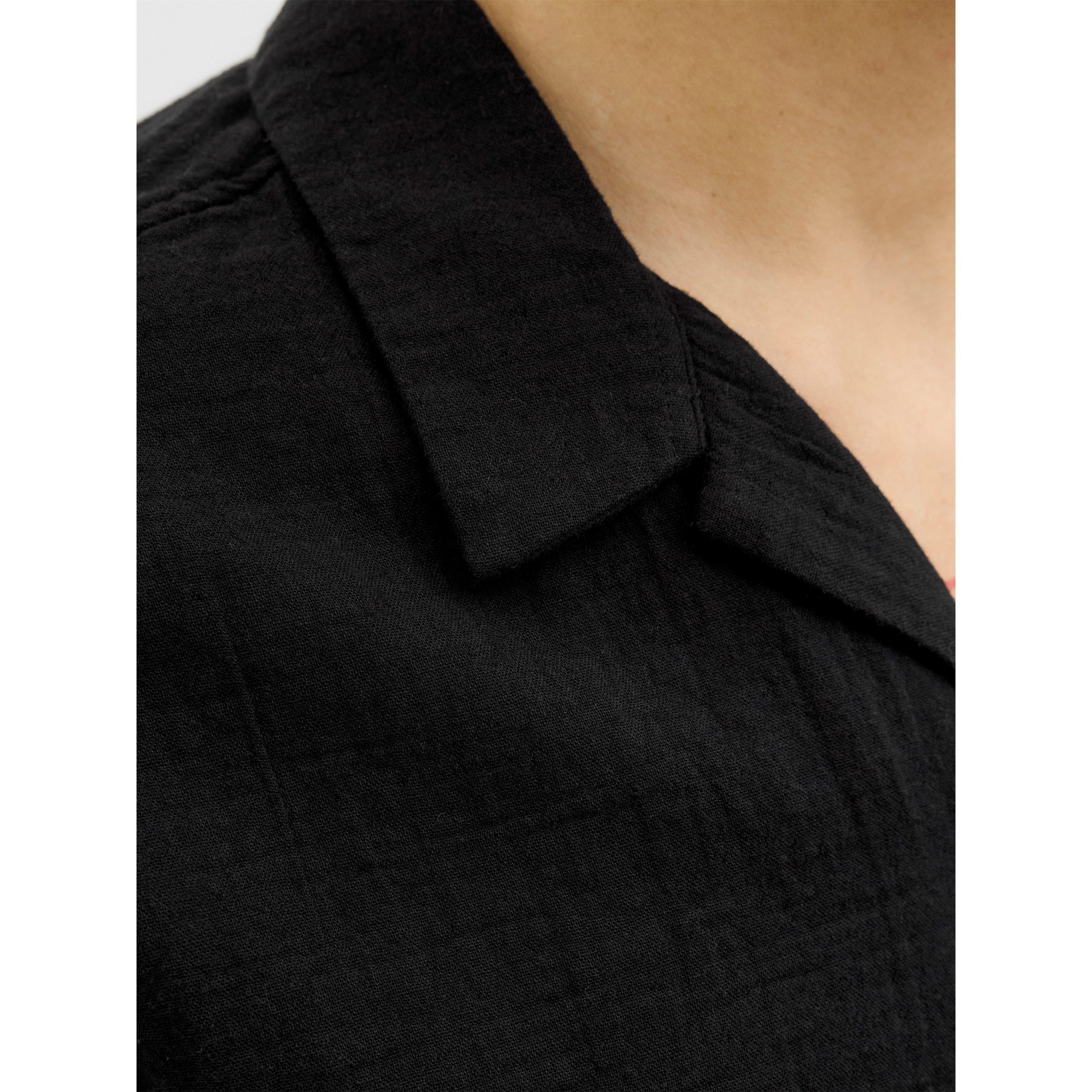 Black - Jack and Jones - Patras Relaxed Resort Short-Sleeve Patterned Shirt - 6