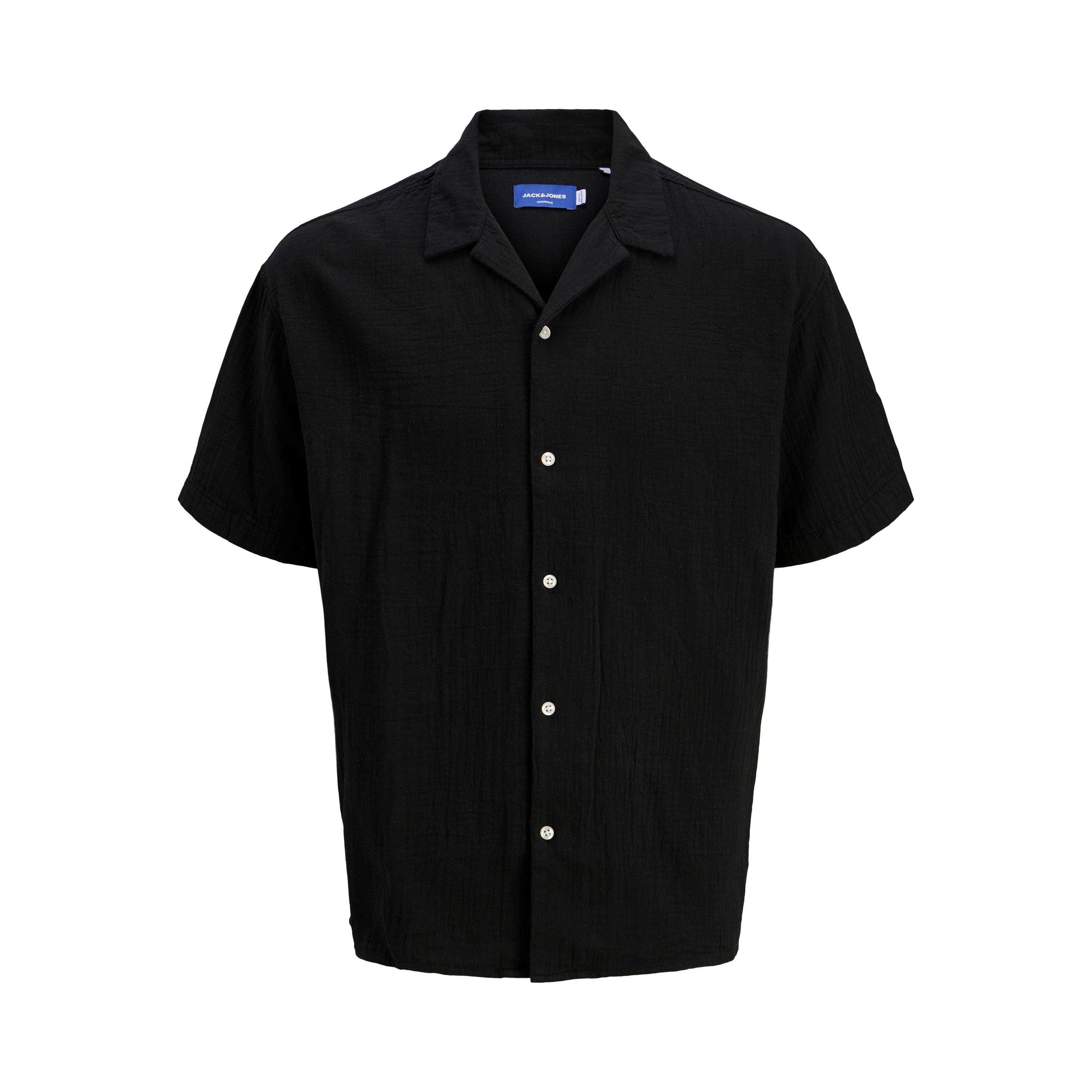 Black - Jack and Jones - Patras Relaxed Resort Short-Sleeve Patterned Shirt - 7
