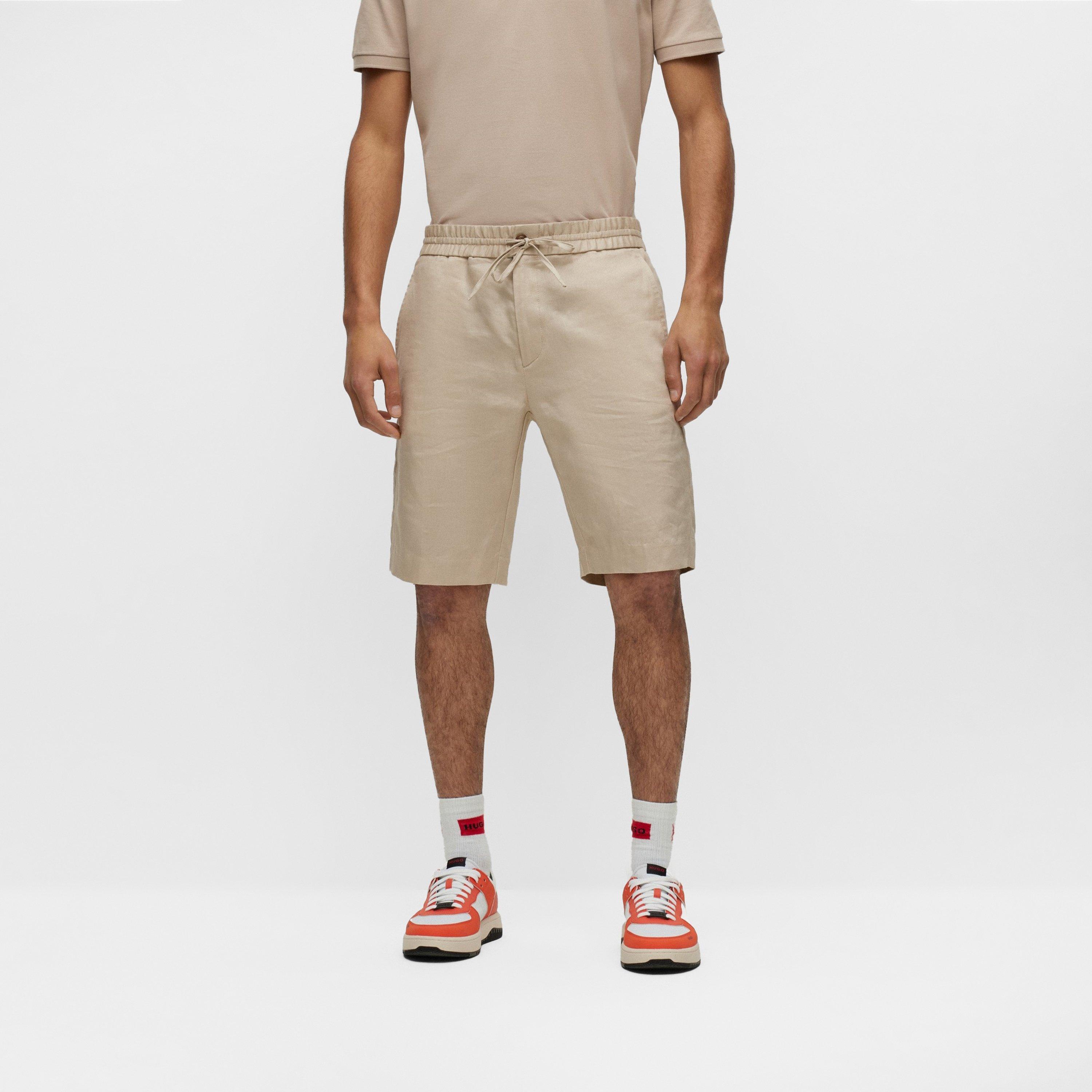 Light Beige - Hugo - Men's Tailored Shorts - 2