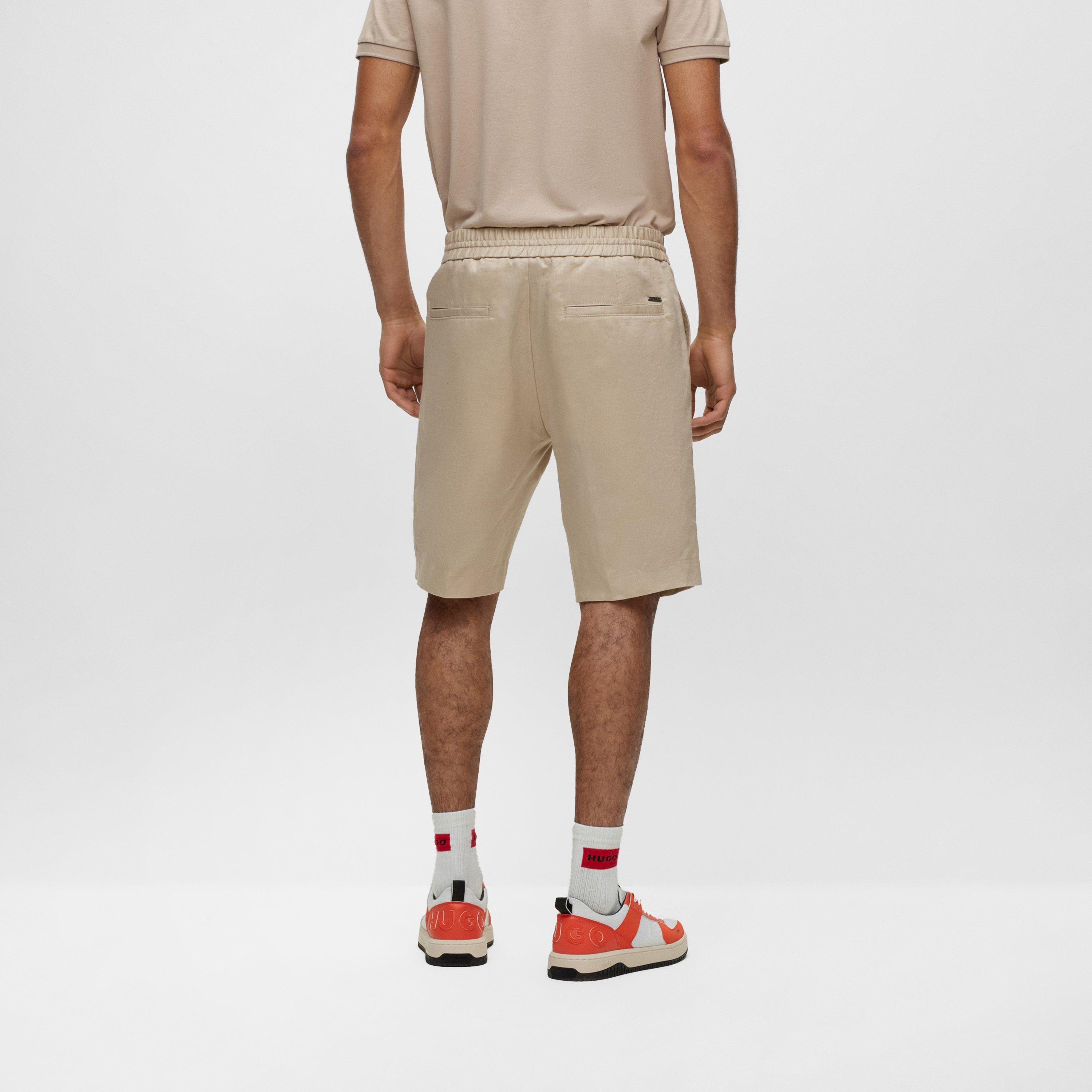 Light Beige - Hugo - Men's Tailored Shorts - 3