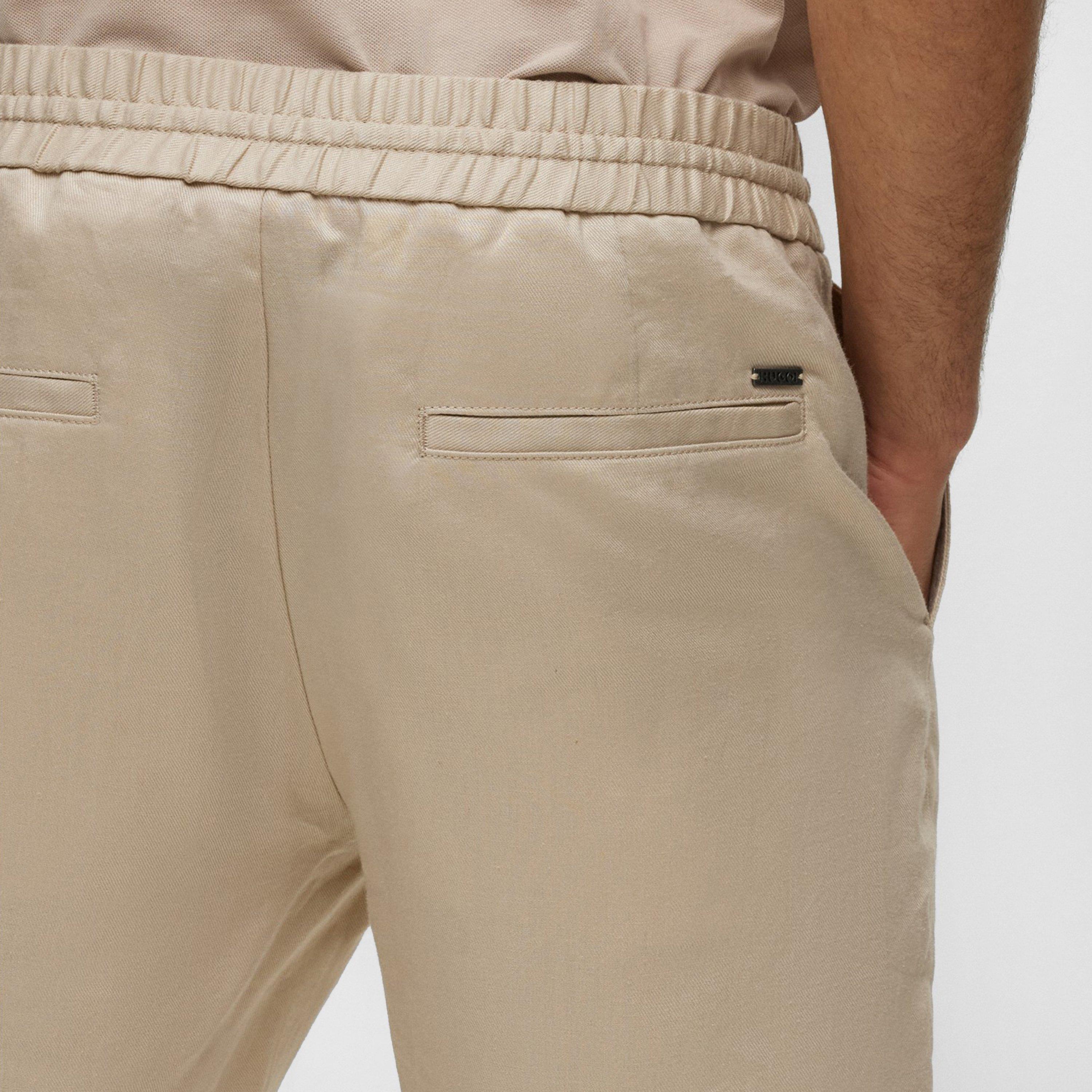 Light Beige - Hugo - Men's Tailored Shorts - 4