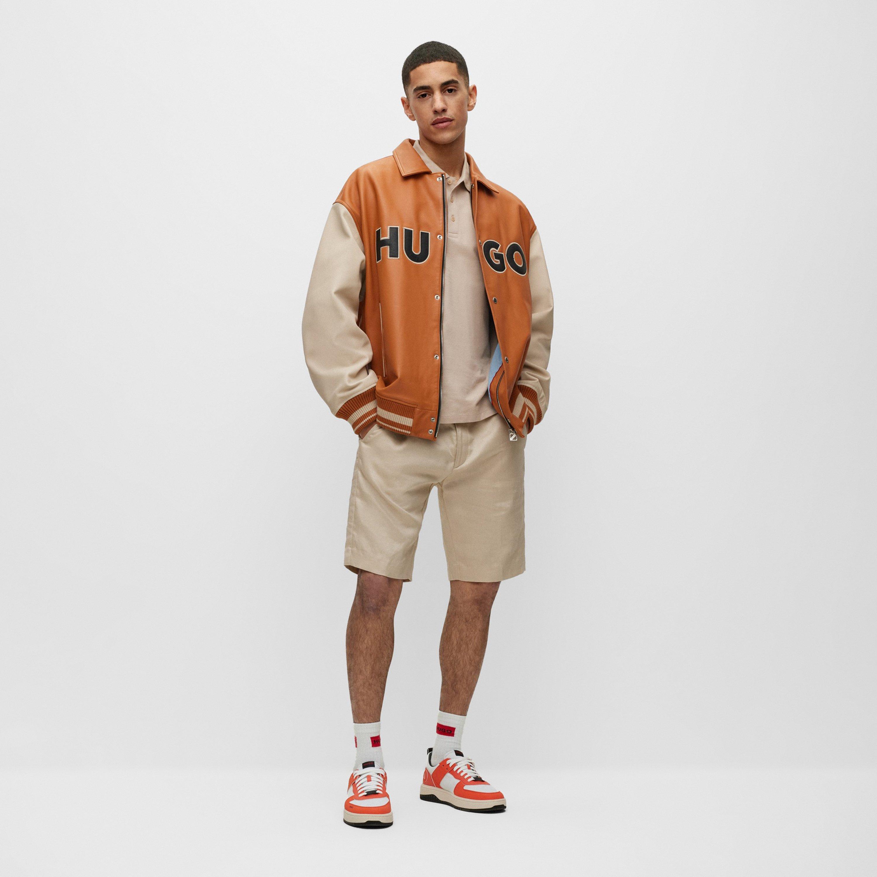 Light Beige - Hugo - Men's Tailored Shorts - 5