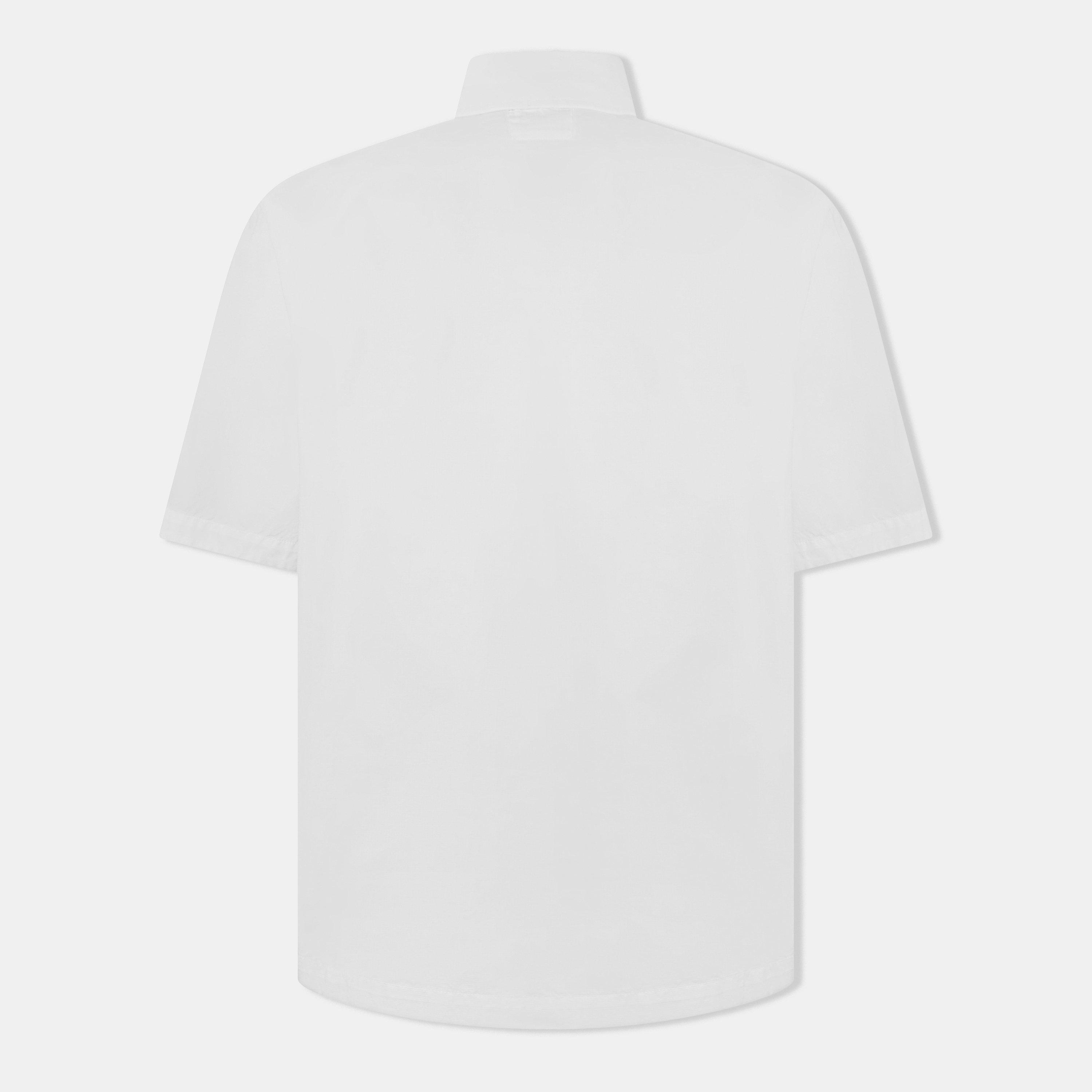 Gauze White 103 - CP Company - Short Sleeve Ripstop Shirt - 2