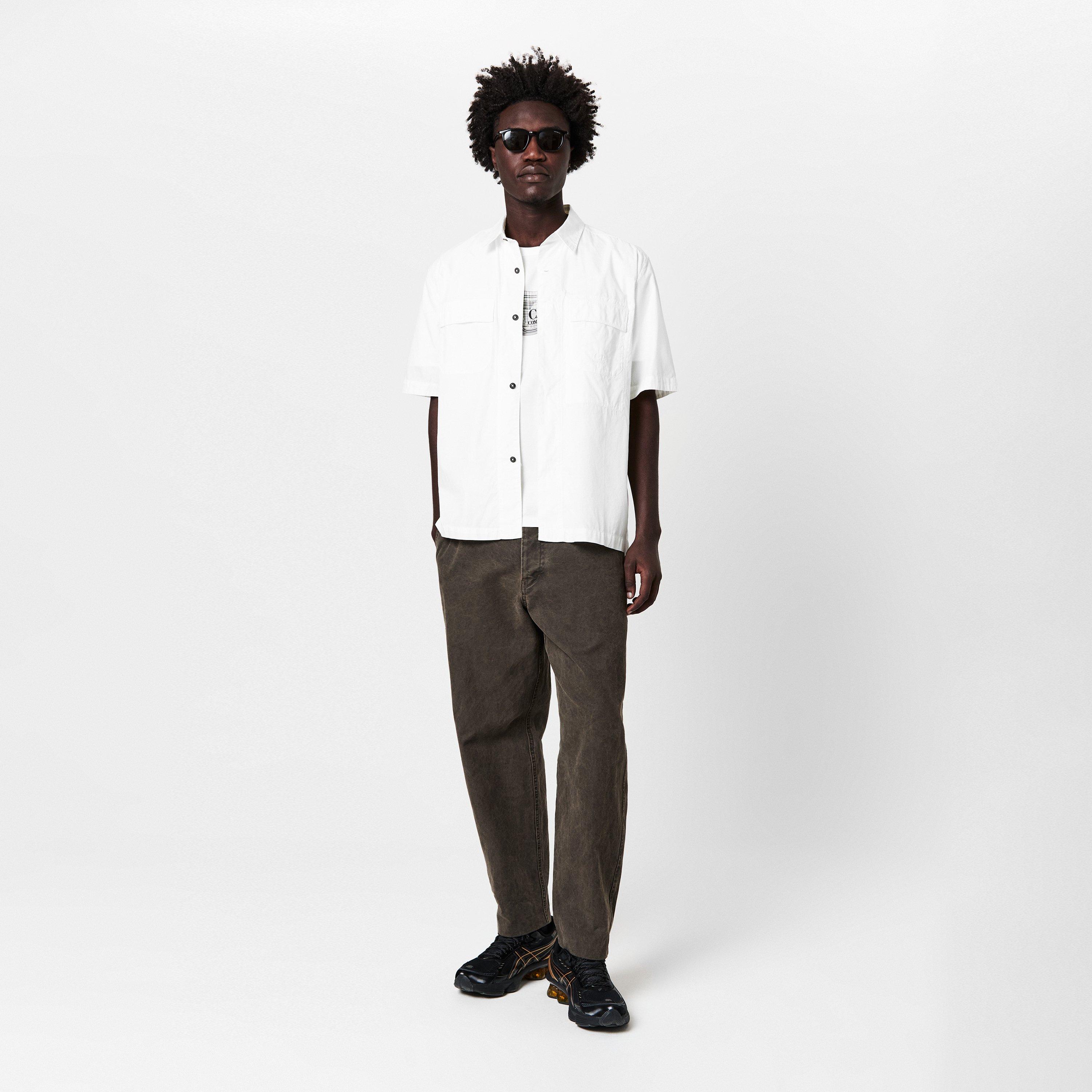 Gauze White 103 - CP Company - Short Sleeve Ripstop Shirt - 6