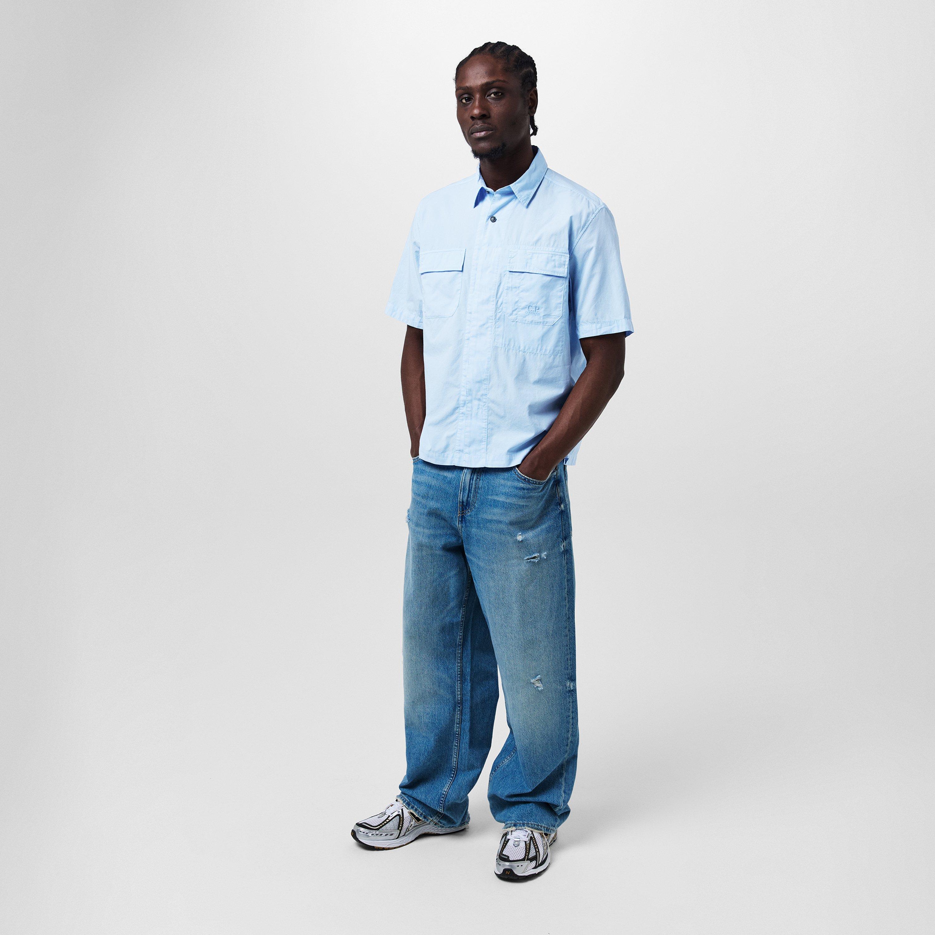 Cerulean 814 - CP Company - Short Sleeve Ripstop Shirt - 6