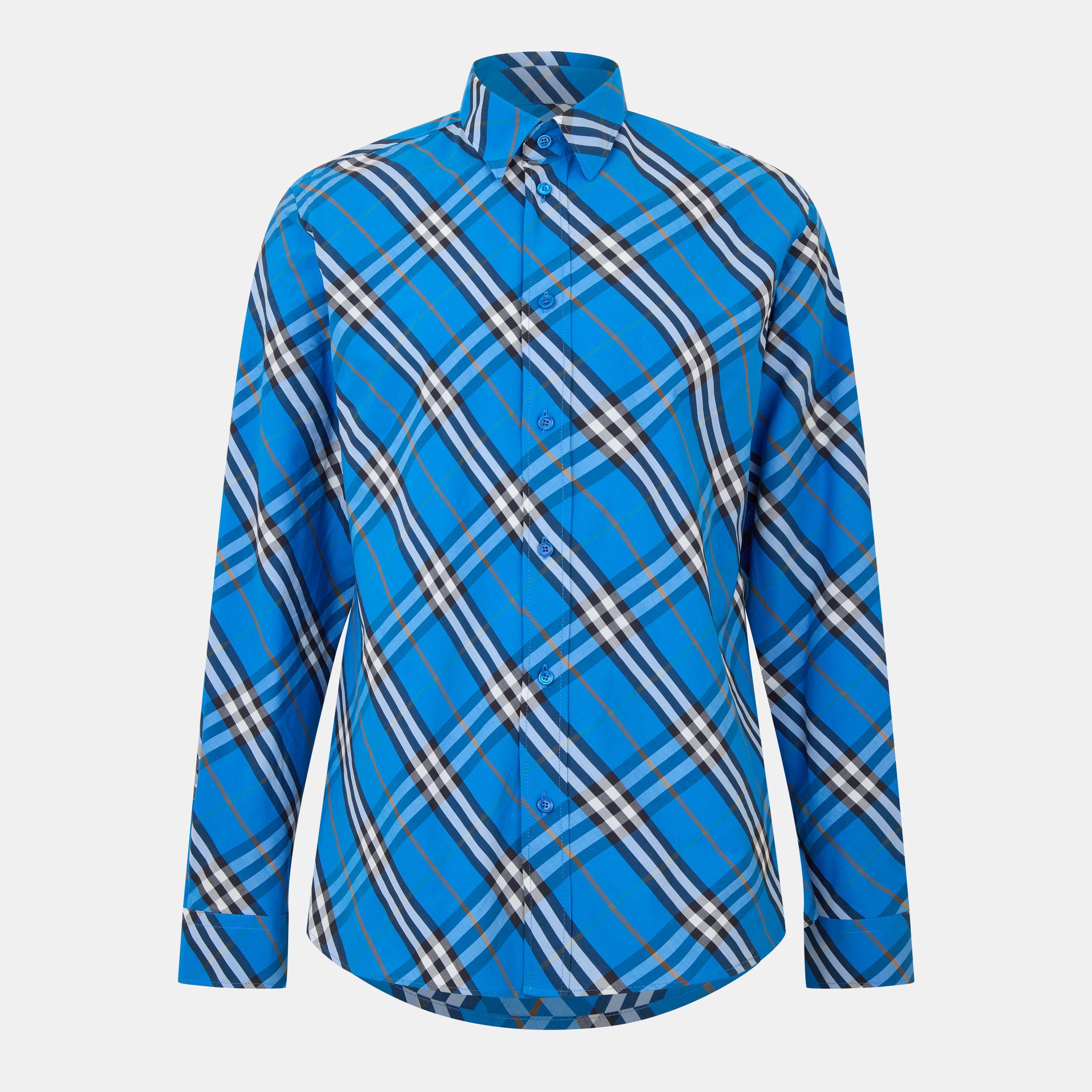 Burberry Men's Long Sleeve Patterned Shirt | Cruise Fashion