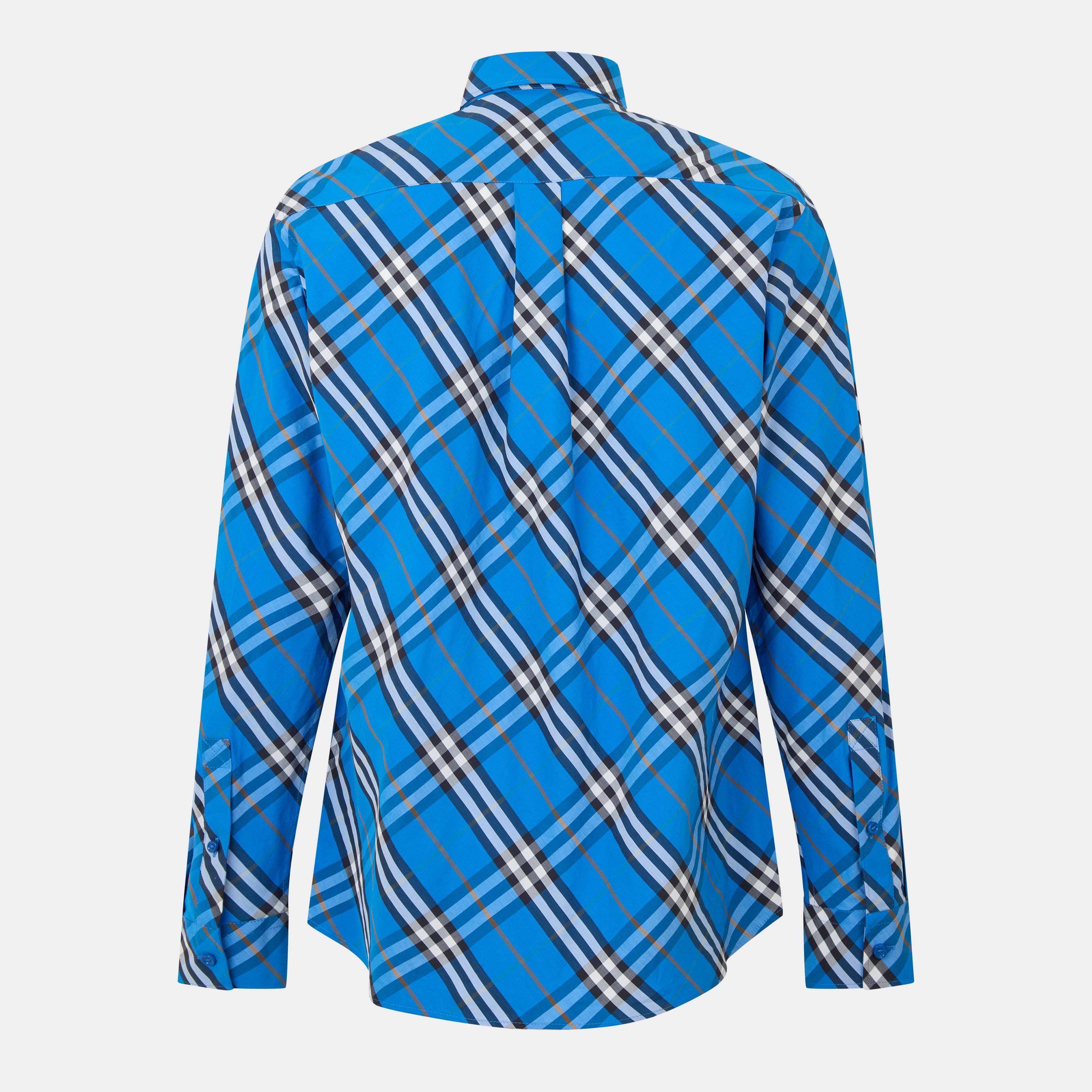 Hyacinth - Burberry - Men's Patterned Long-Sleeve Shirt - 2