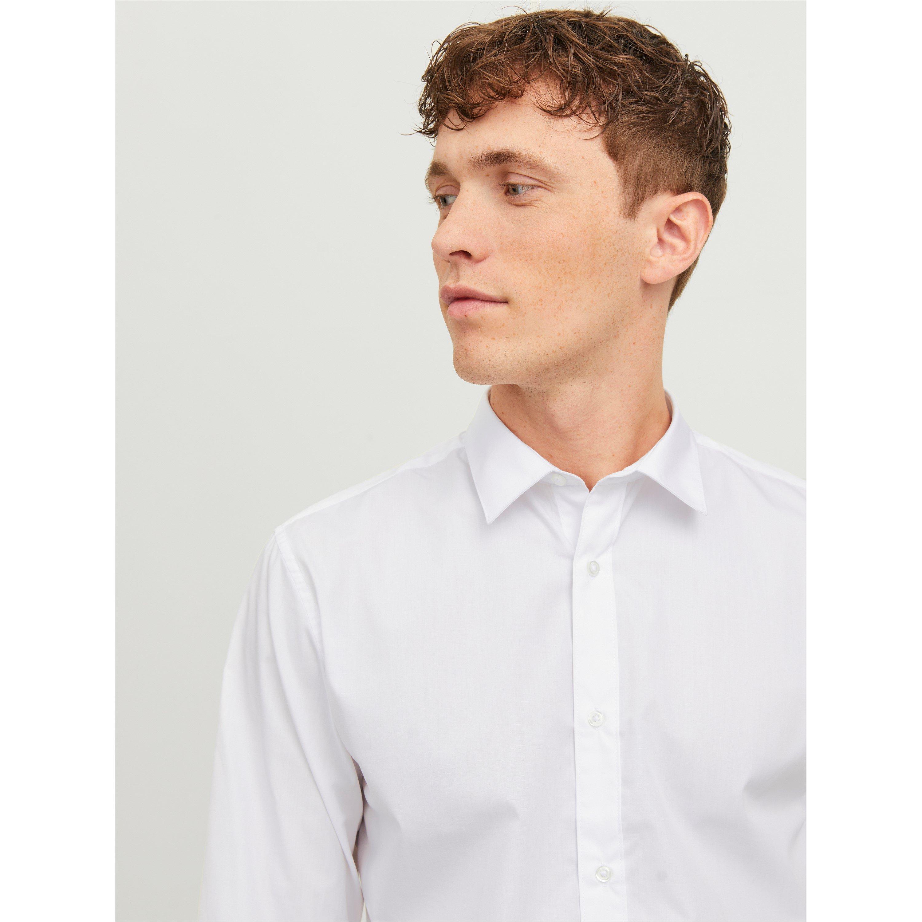 Bianco - Jack and Jones - Joe Poplin Shirt Mens - 4