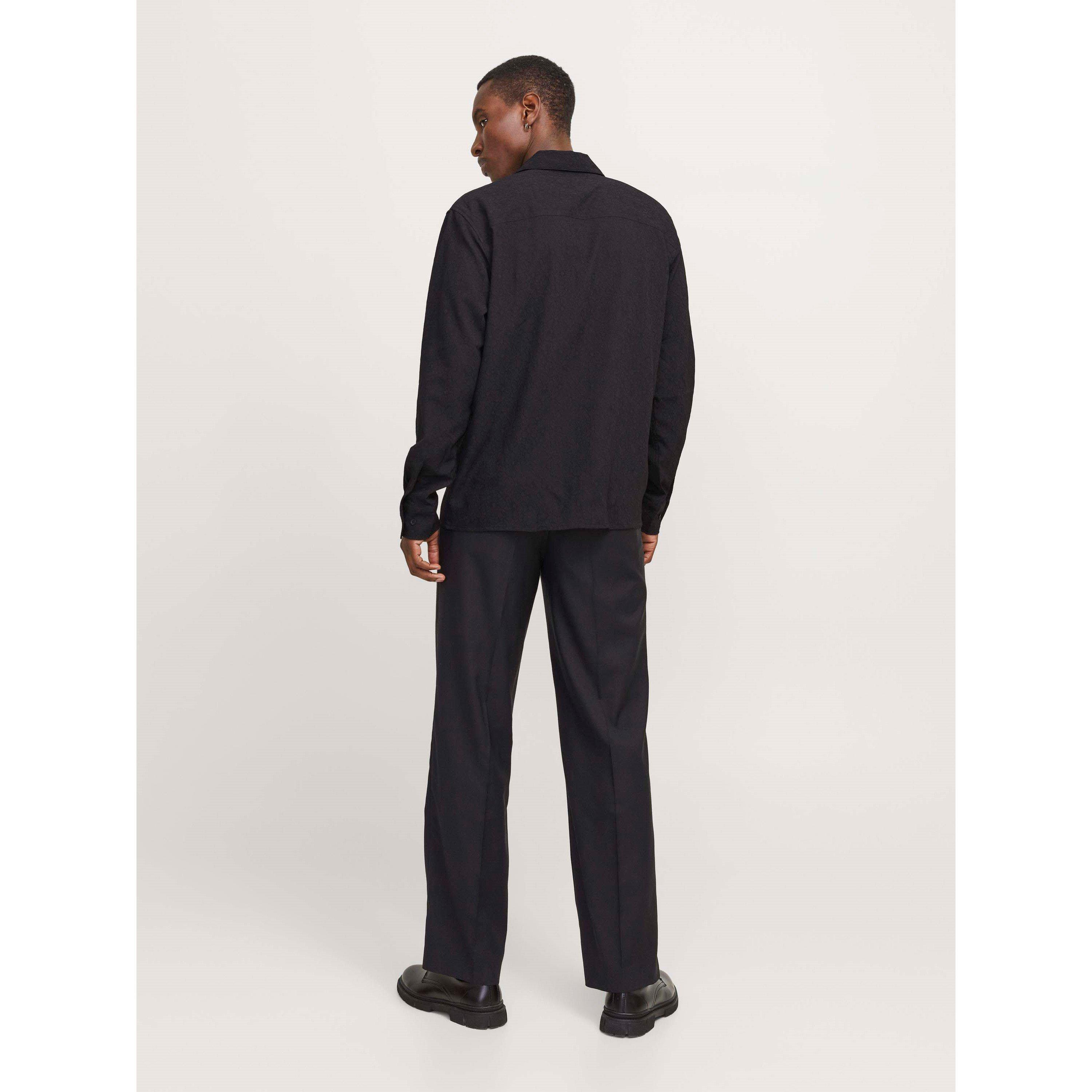 Noir - Jack and Jones - Jack Jacquard L/S Sh Sn99 - 3