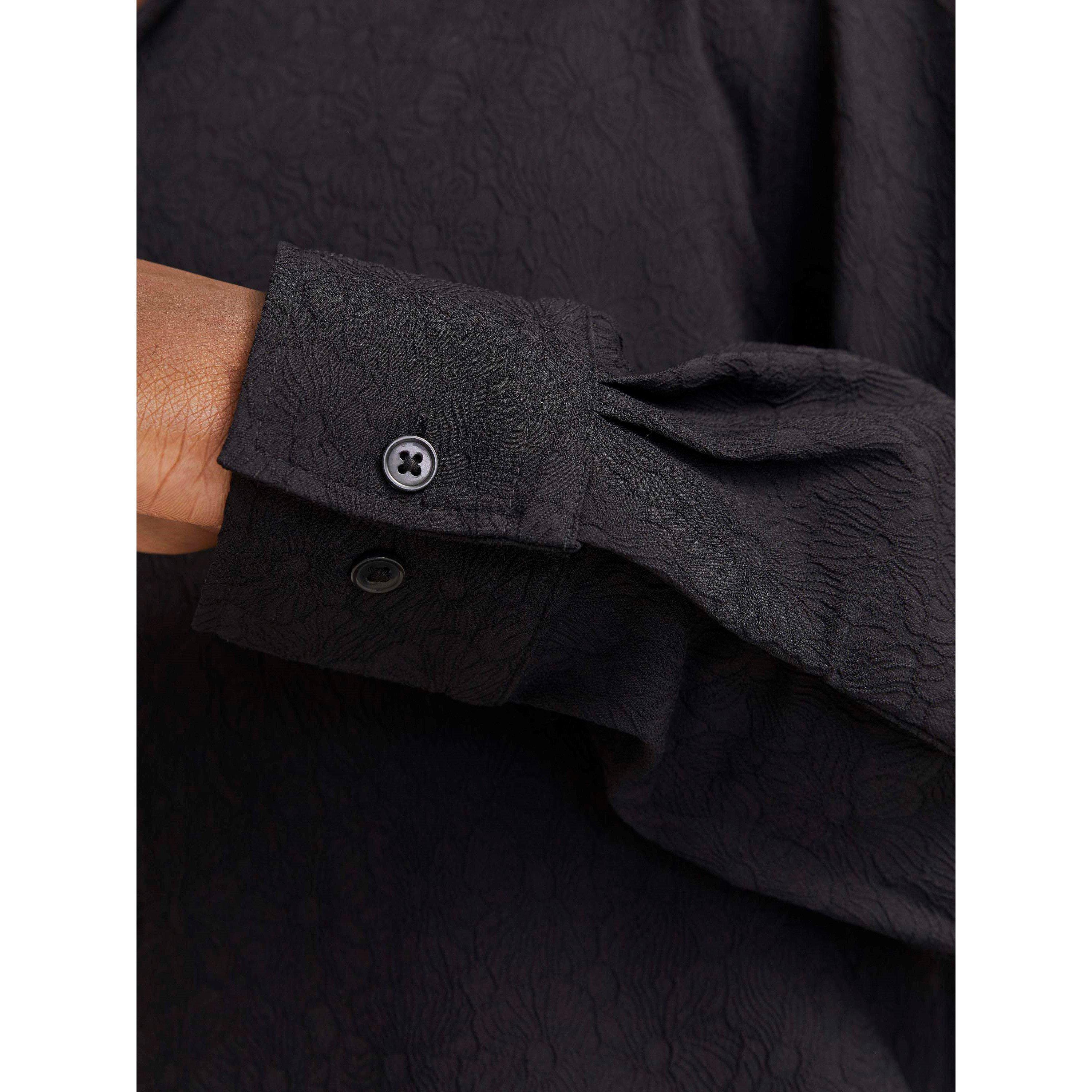 Noir - Jack and Jones - Jack Jacquard L/S Sh Sn99 - 4