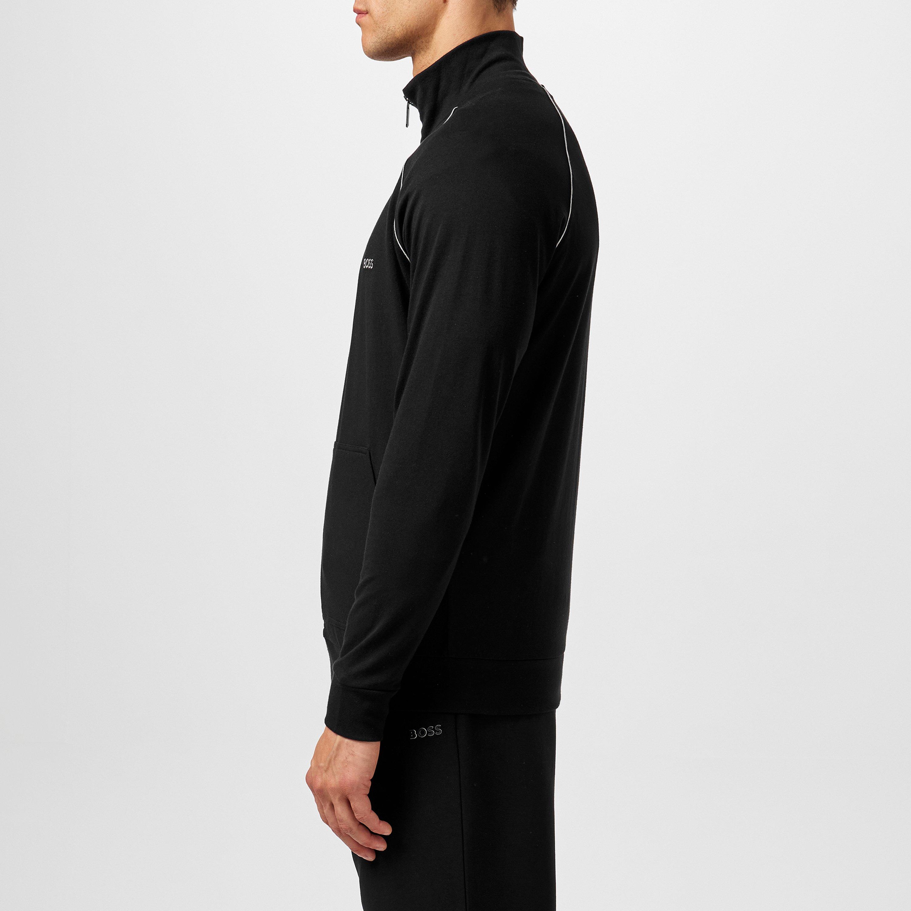 Schwarz 001 - Boss - Men's MixMatch Full Zipped Fleece Jacket - 5