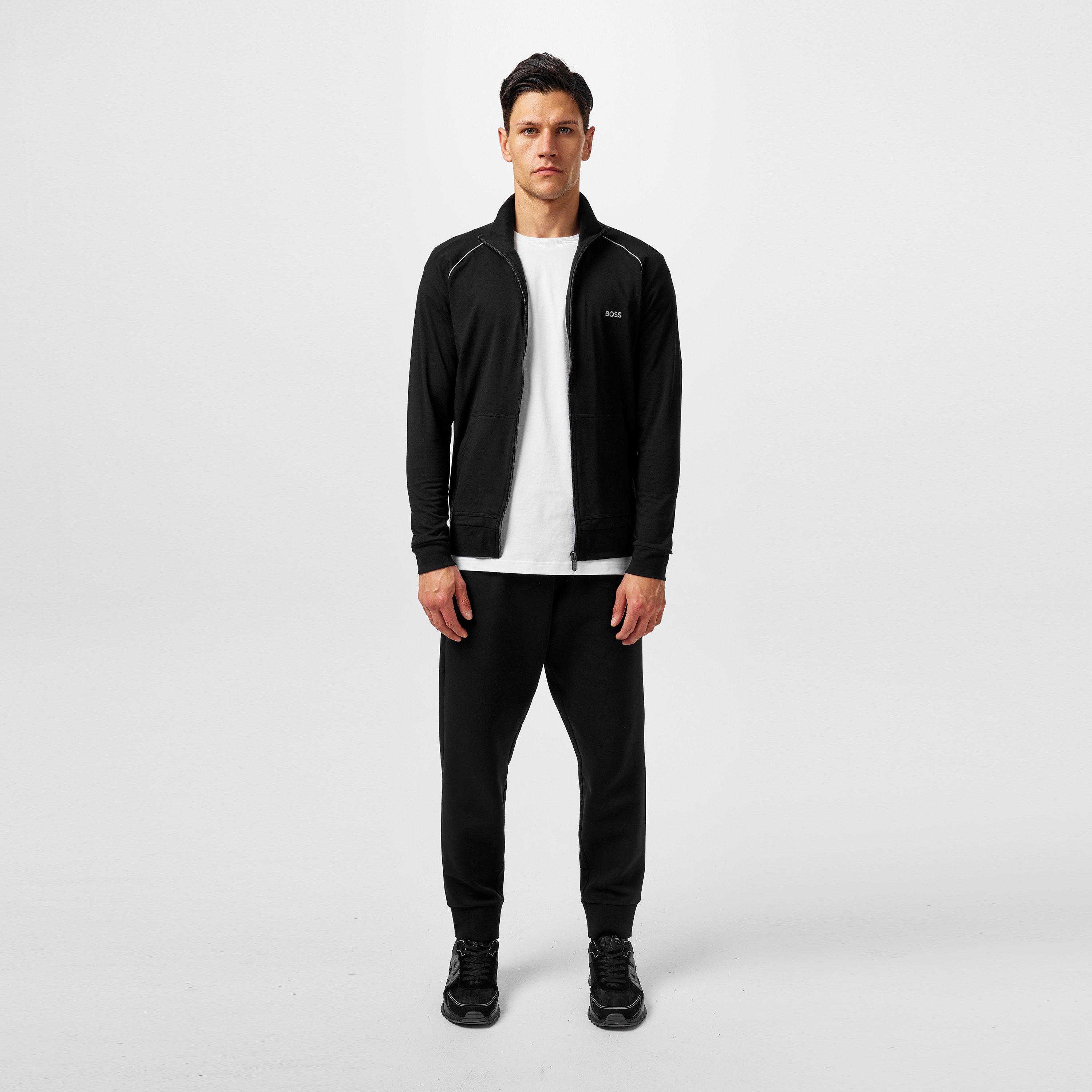 Schwarz 001 - Boss - Men's MixMatch Full Zipped Fleece Jacket - 6