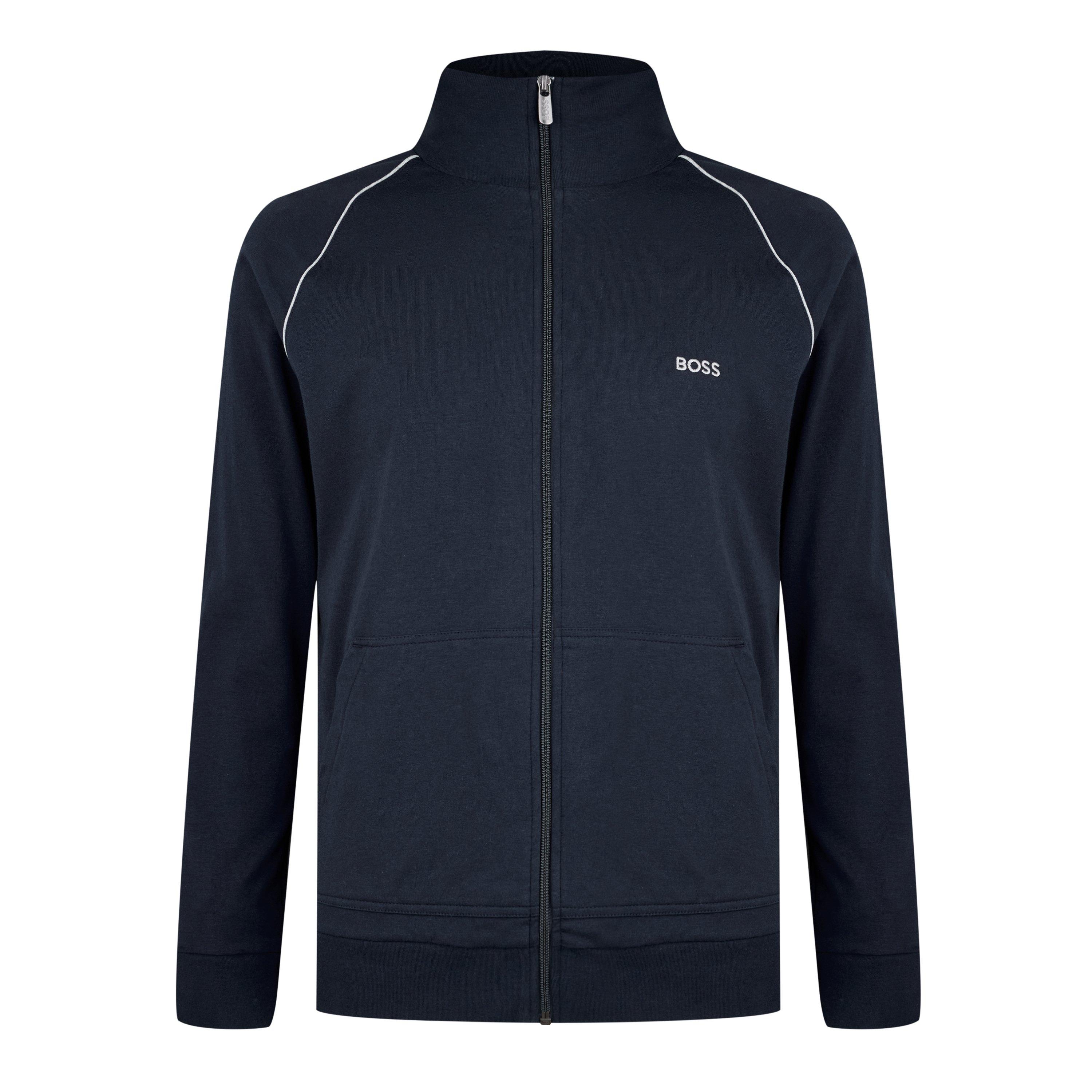 Boss Men's Mixmatch Full Zipped Fleece Jacket - Dark Blue 403 - XL