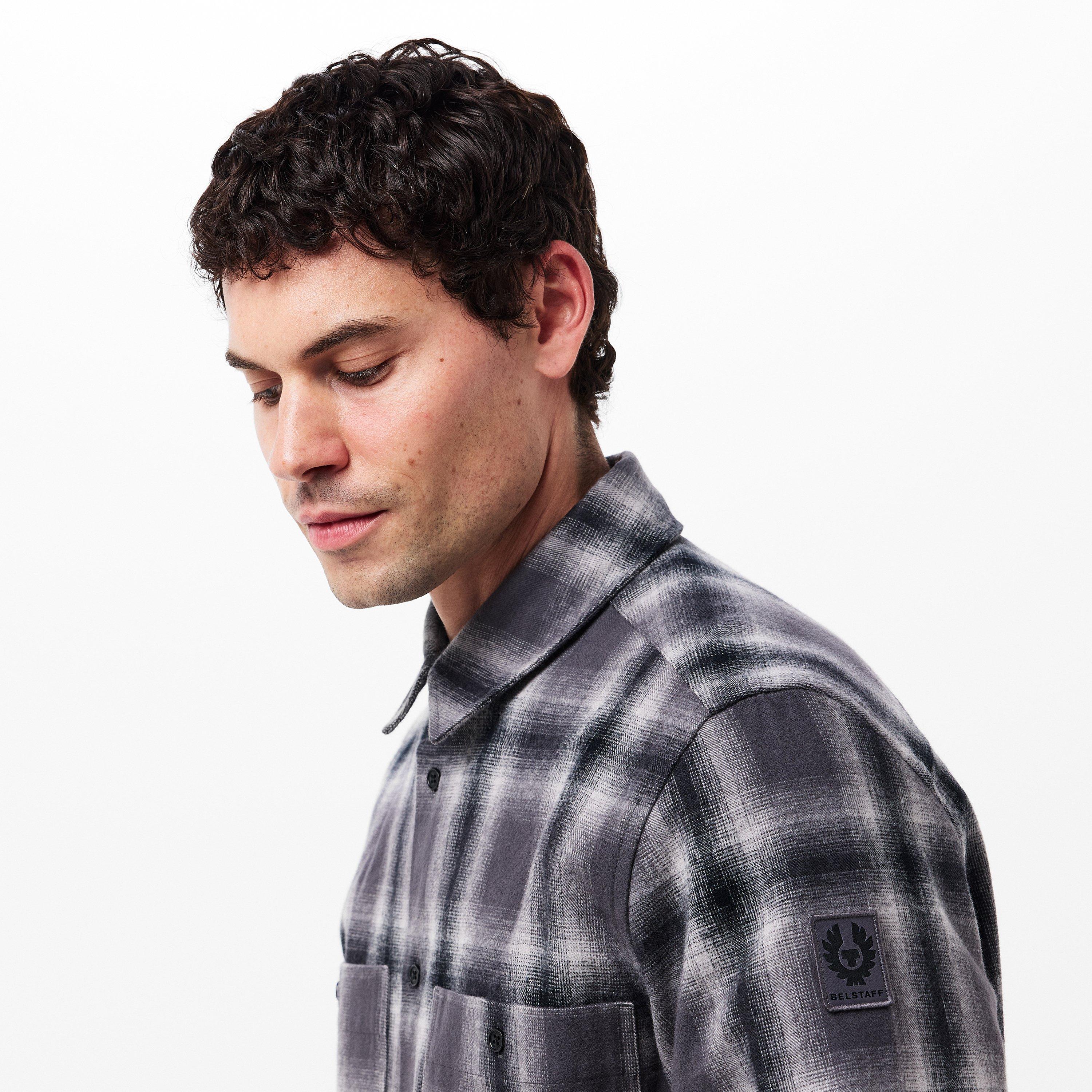 Black - Belstaff - Men's Outpost Long-Sleeve Patterned Shirt - 5