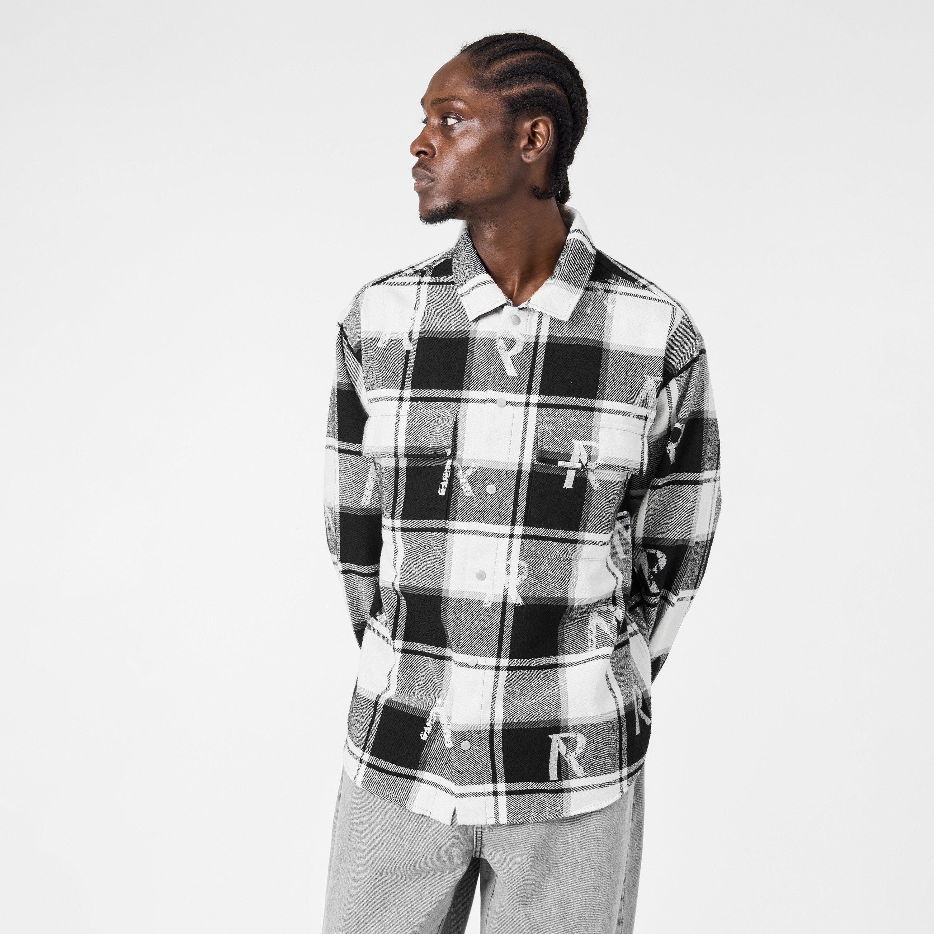 Black/White - Represent - Men's Long-Sleeve Shirt - 3